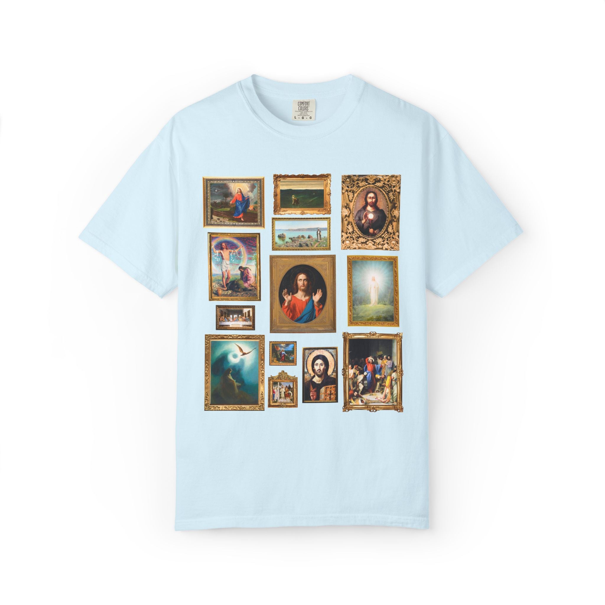 Jesus Art History Shirt with Famous Paintings of Christ, 19th Century Art History, Ancient Art History Lover, Christian Museum Lover Tee