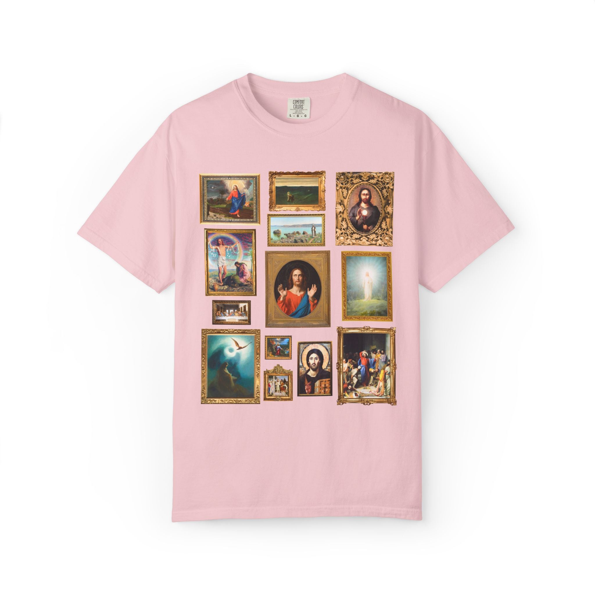 Jesus Art History Shirt with Famous Paintings of Christ, 19th Century Art History, Ancient Art History Lover, Christian Museum Lover Tee