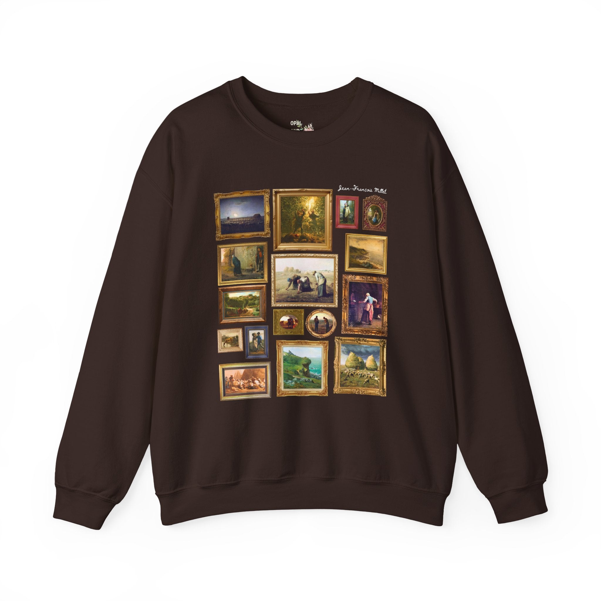 Jean-François Millet Famous Paintings Sweatshirt, French Art History Buff Gift, Cute European Art History Lover Crewneck, Realism Art Movement