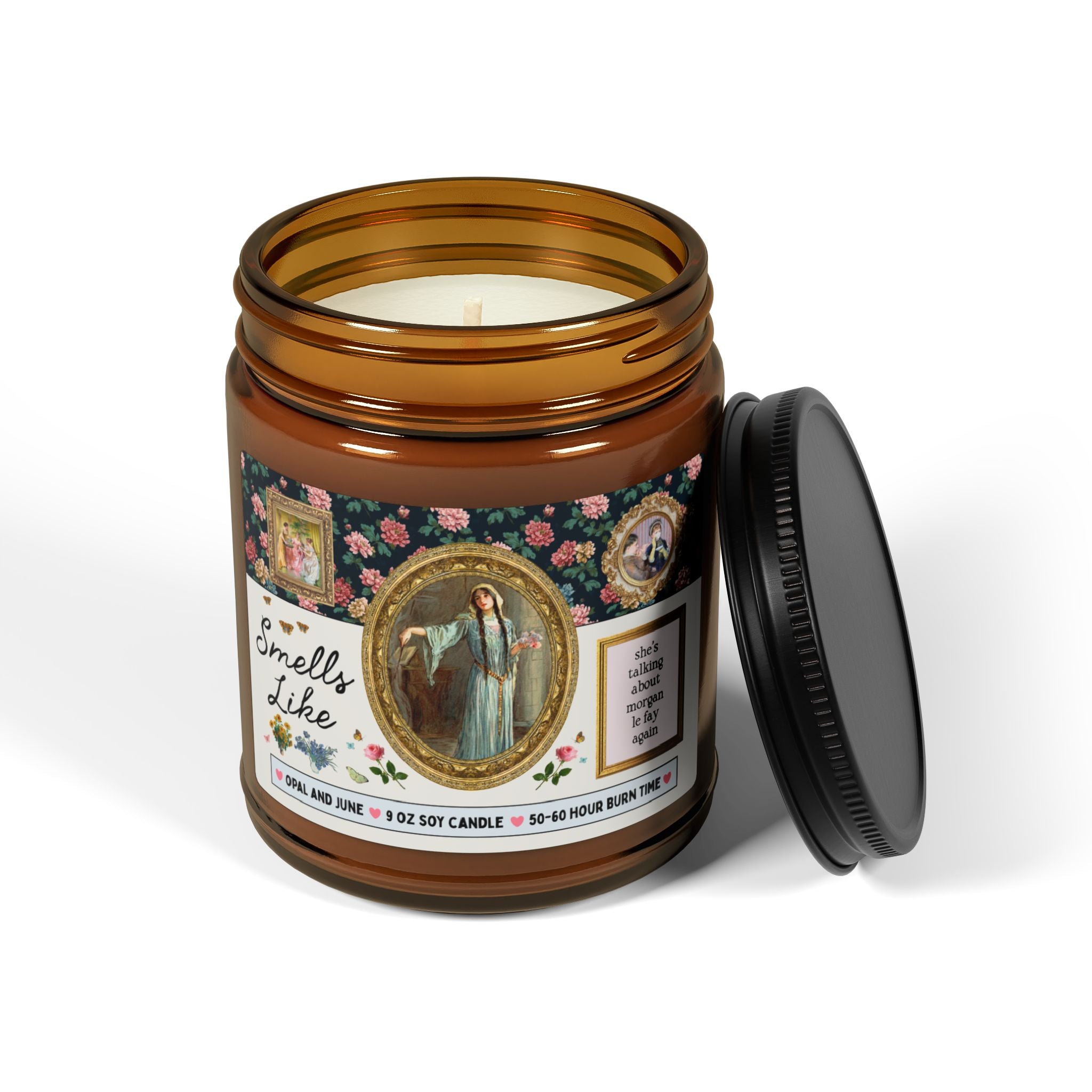 Smells Like She's Talking About Morgan le Fay Again: 9 Oz Soy Candle for European Folklorist, Merlin King Arthur Mythology Candle, Classic Literature