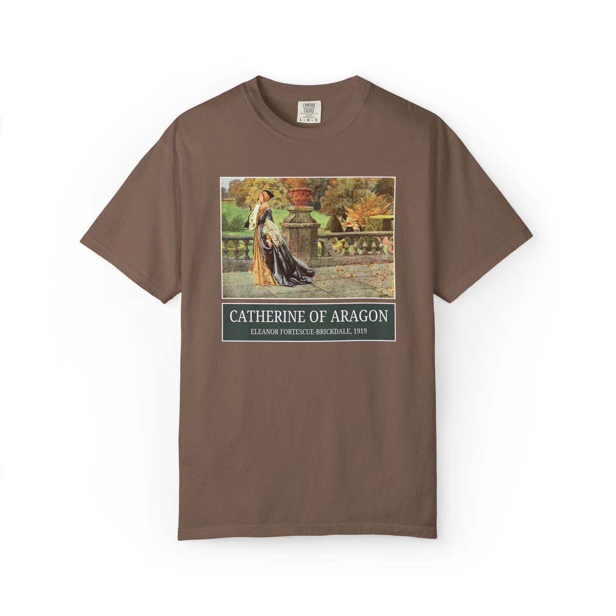 Catherine of Aragon Tudor History Art History Buff Tee Shirt, Famous Painting by Eleanor Fortescue-Brickdale, European Royal History Tee