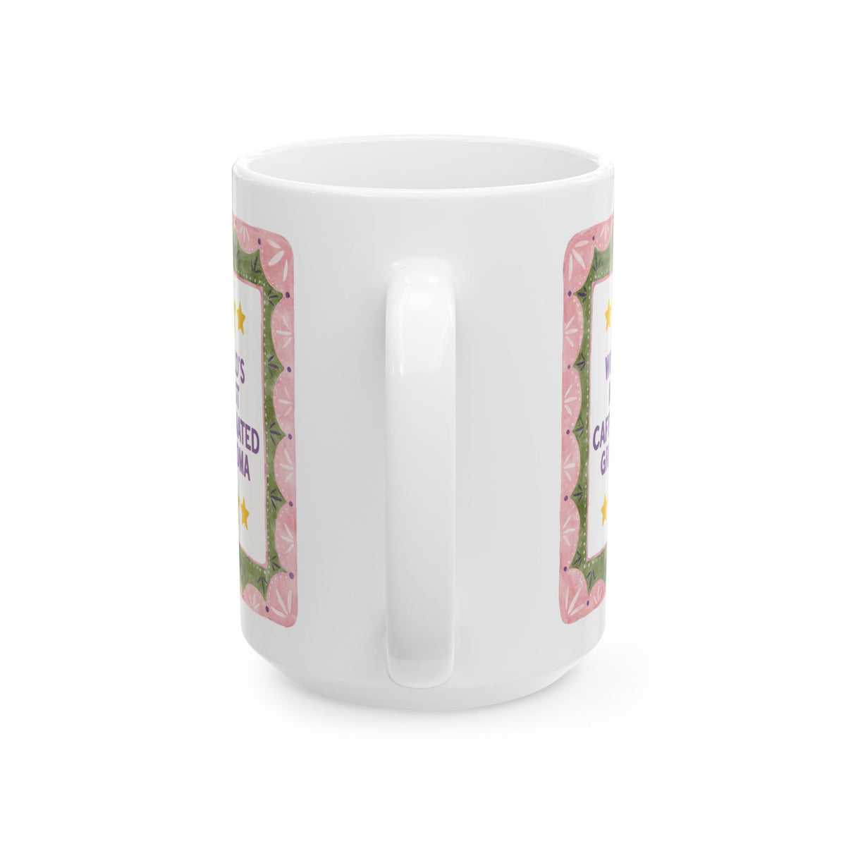 World's Most Caffeinated Grandma Coffee Lover Gift for Grandma or Future Grandma Who Loves Coffee, Cute Grandma Pregnancy Announcement Gift
