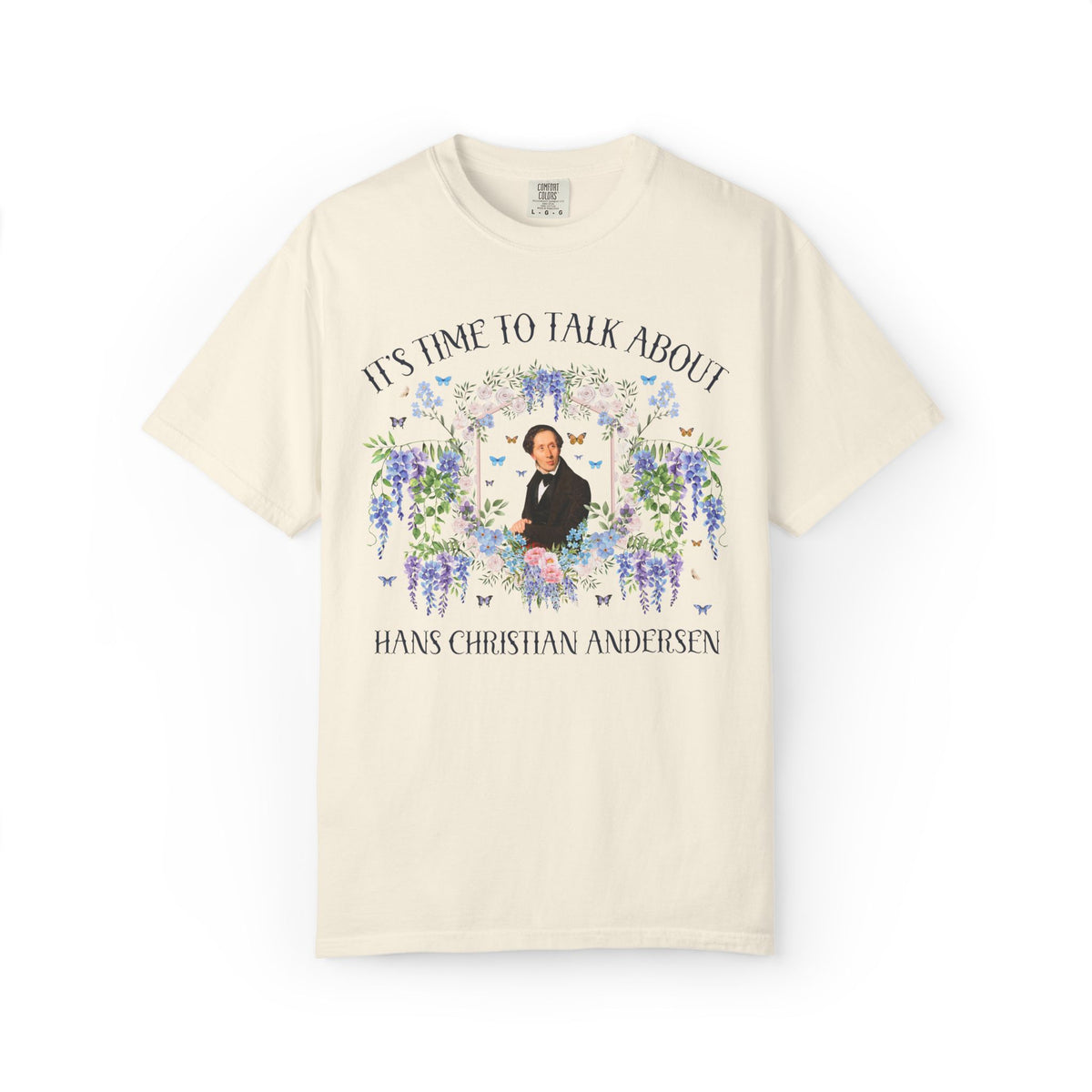It's Time to Talk About Hans Christian Andersen European Folklore and Fairy Tale Bookish T-Shirt: Colorful Maximalist Book Lover Tee Shirt