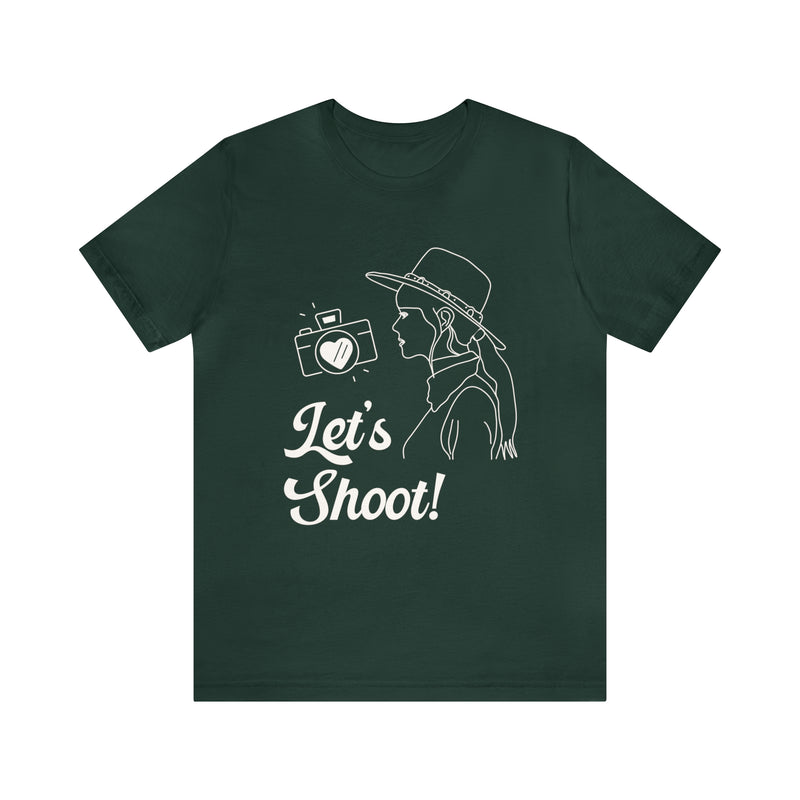 Let's Shoot! | Funny Western Aesthetic Tee Shirt for Wedding Photographer