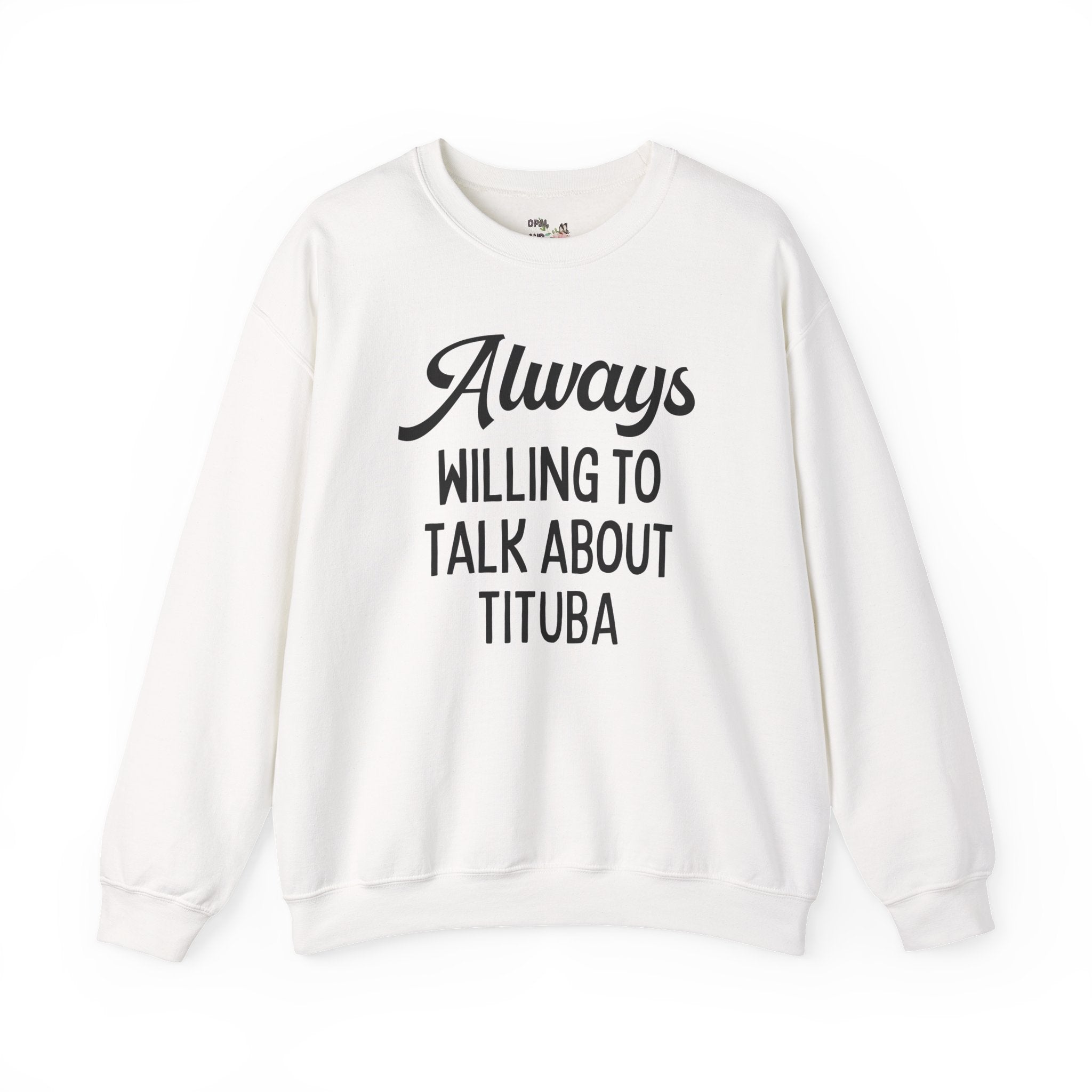 Spooky American History Sweatshirt: Always Willing to Talk About Tituba | Massachusetts History Sweatshirt, Salem Witch Trials History Shirt