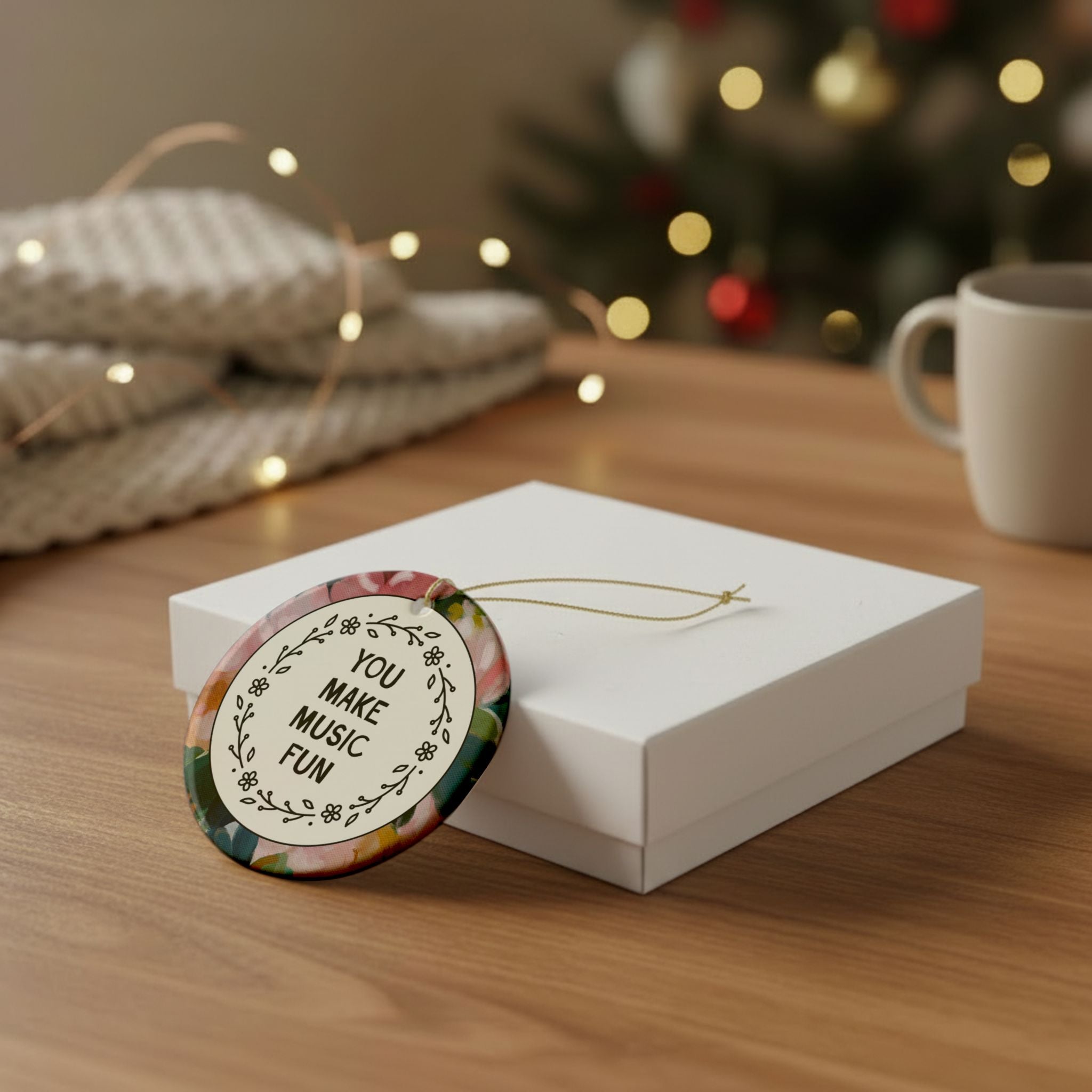 Music Teacher or Music Lover Gift for Musician: You Make Music Fun Teacher Appreciation Ornament for Elementary School Music Teacher