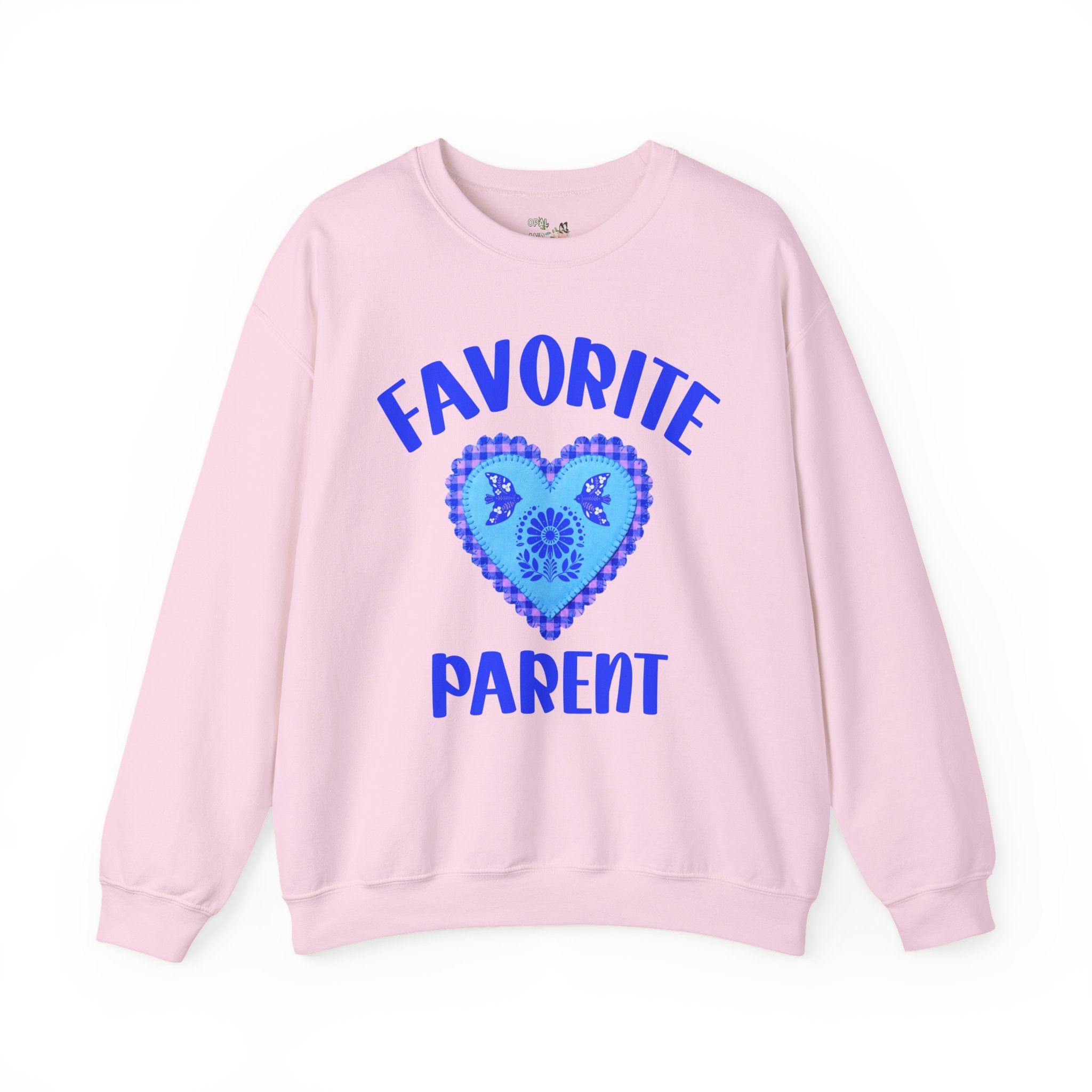 Favorite Parent Sweatshirt: Funny Mother's Day or Father's Day Shirt with Heart, Cute and Nostalgic Parent Birthday Gift from Daughter or Son