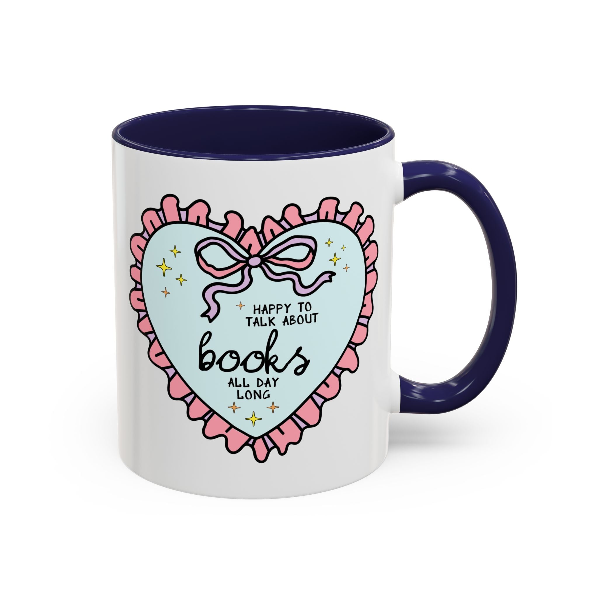 Happy to Talk About Books All Day Long Coffee Mug