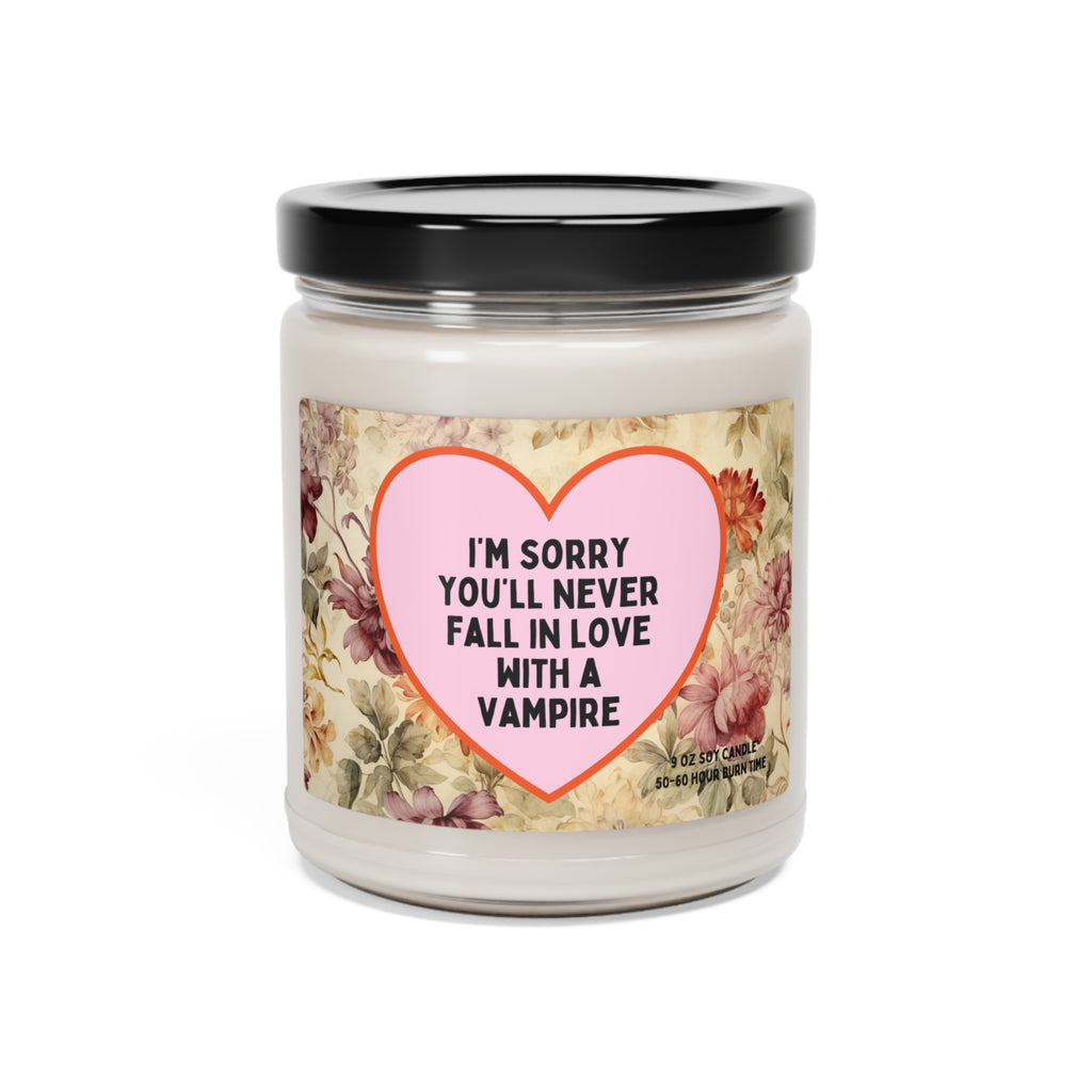 funny book lover candle for vampire romance reader