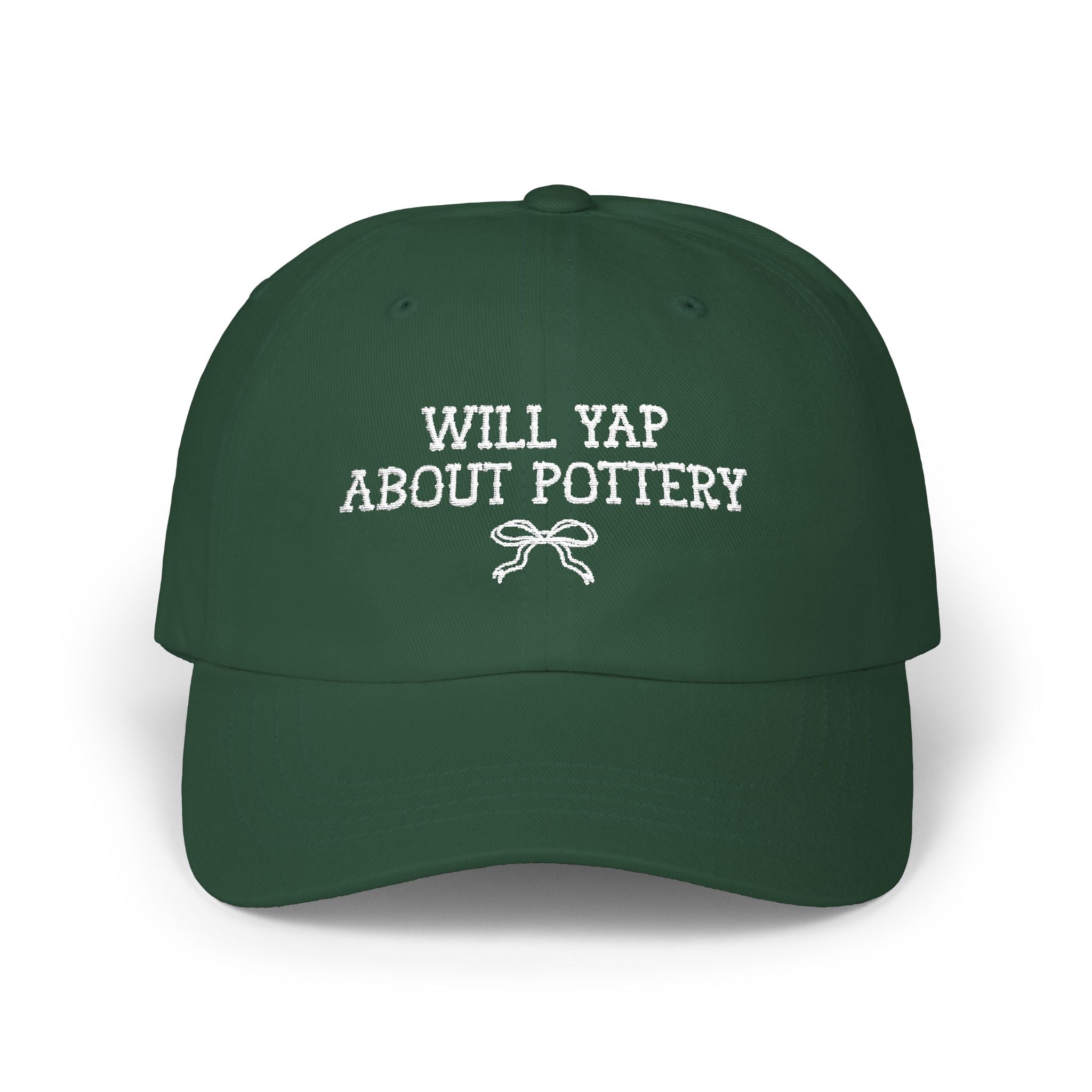 Will Yap About Pottery: Funny Ceramic Artist Hat for Friend Who Does Pottery, Cute Art Teacher or Pottery Teacher Gift