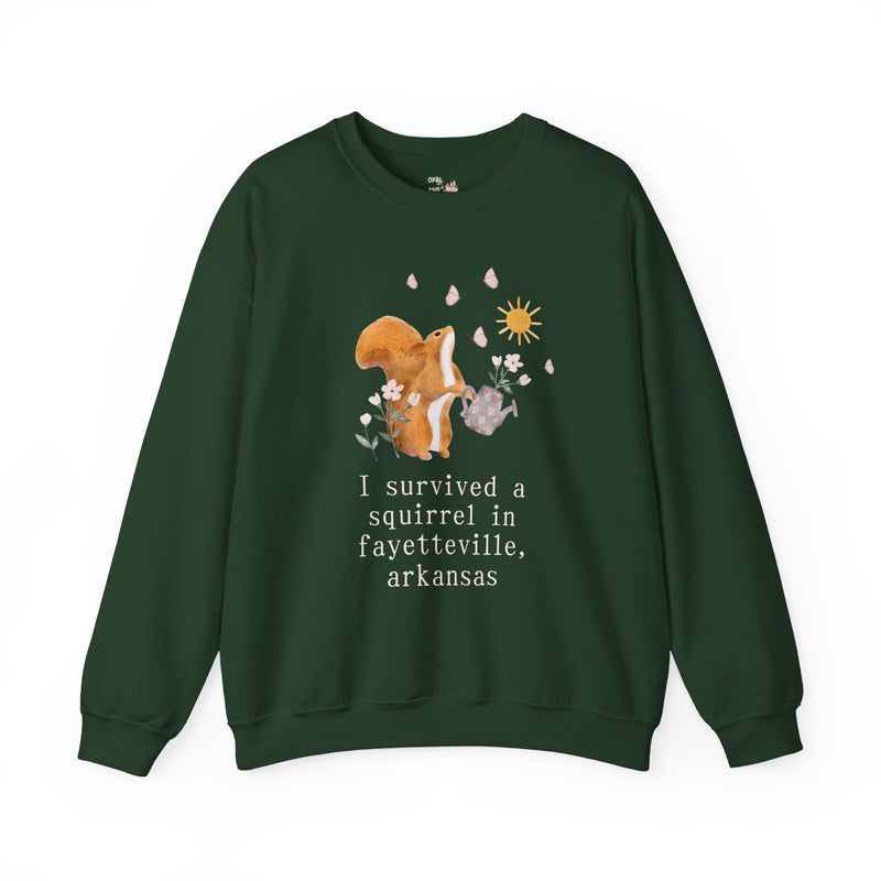 Funny Squirrel Sweatshirt: Fayetteville