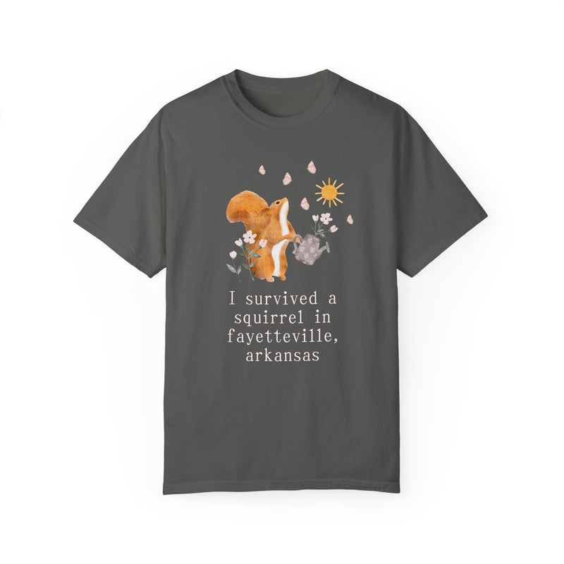 Funny Squirrel Tee Shirt: Fayetteville Arkansas