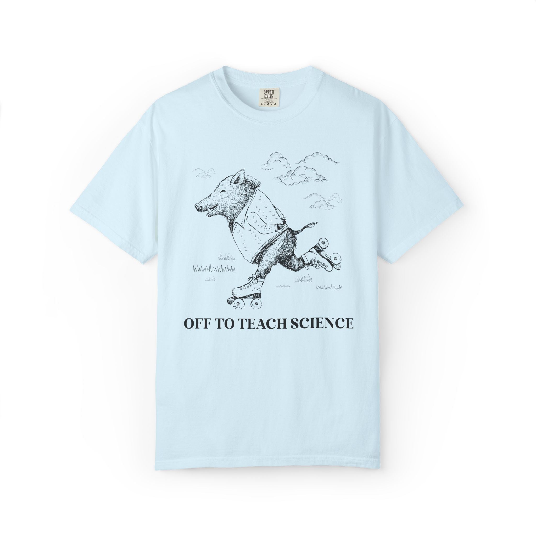 Off to Teach Science: Funny Razorback Tee Shirt for Teacher Team, Nostalgic Animal Lover Back to School T-Shirt