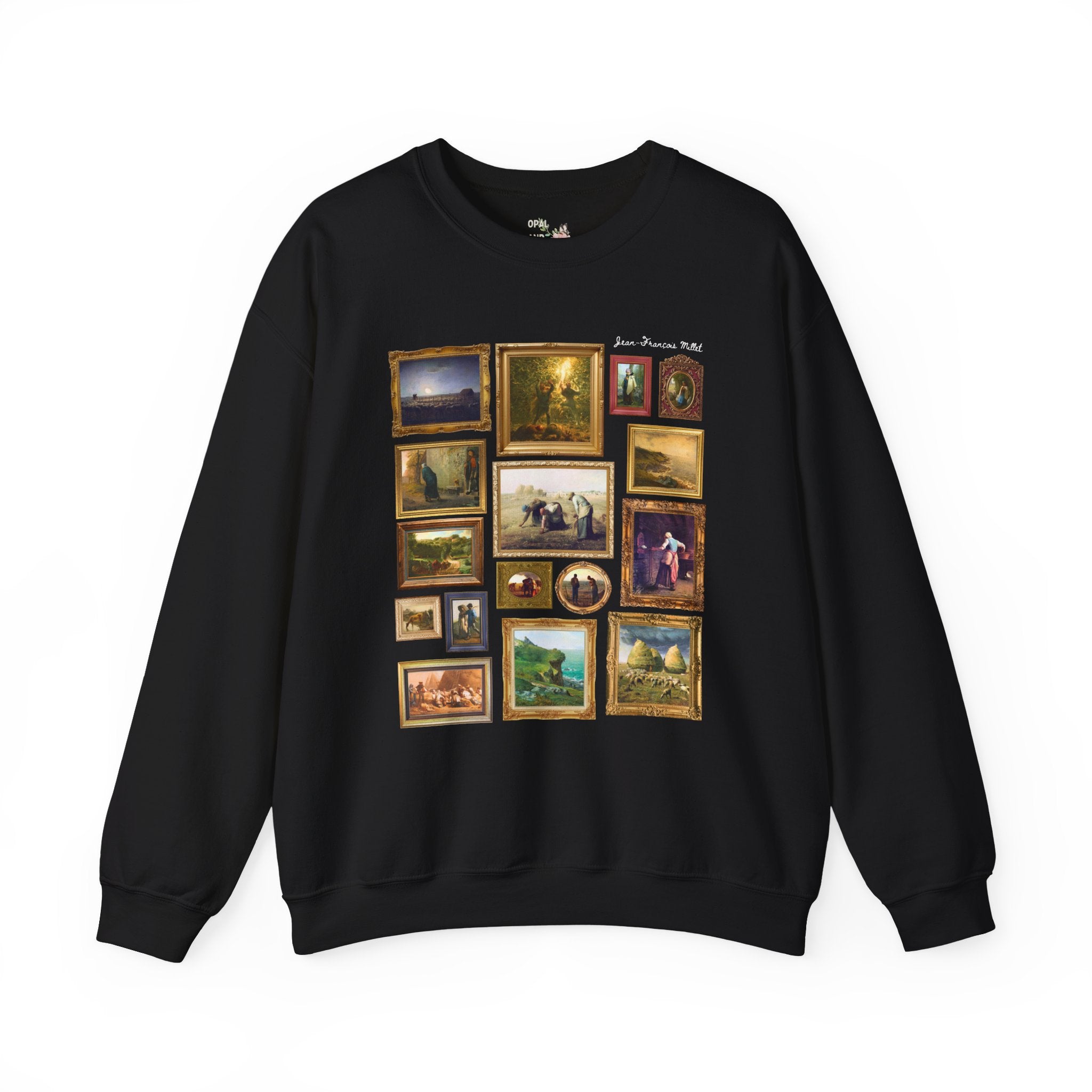 Jean-François Millet Famous Paintings Sweatshirt, French Art History Buff Gift, Cute European Art History Lover Crewneck, Realism Art Movement