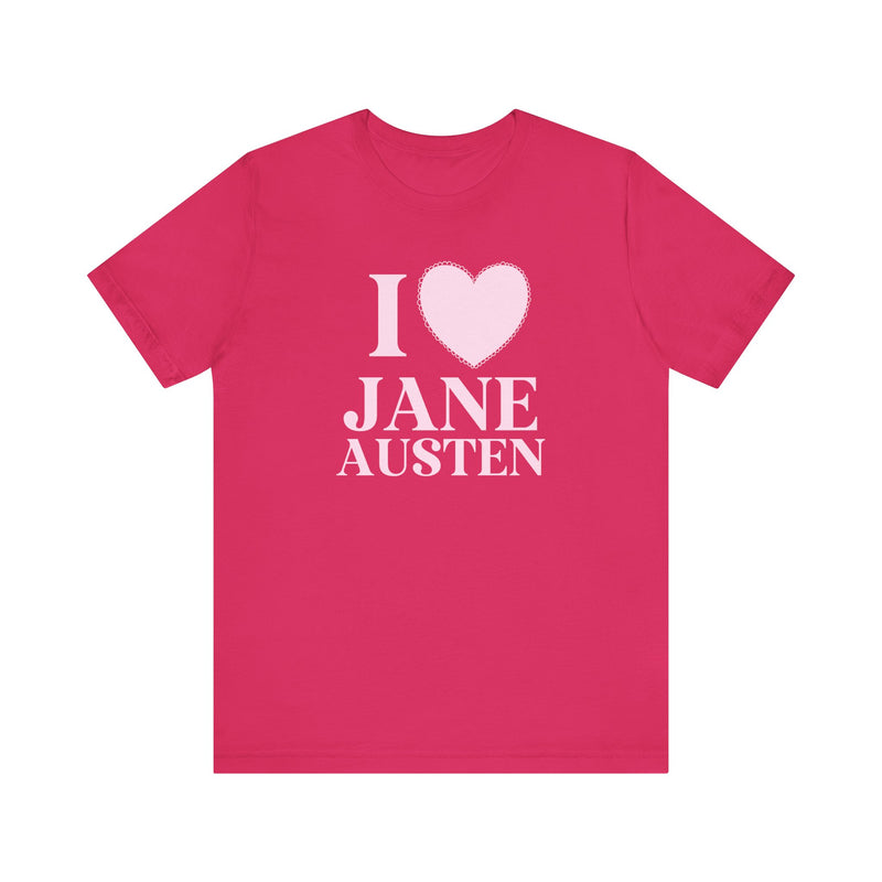 Iconic Hot Pink Jane Austen Shirts for Book Club, Hot Pink Aesthetic Regency Romance Tee, 19th Century Regency Romance Readers, Classic Lit