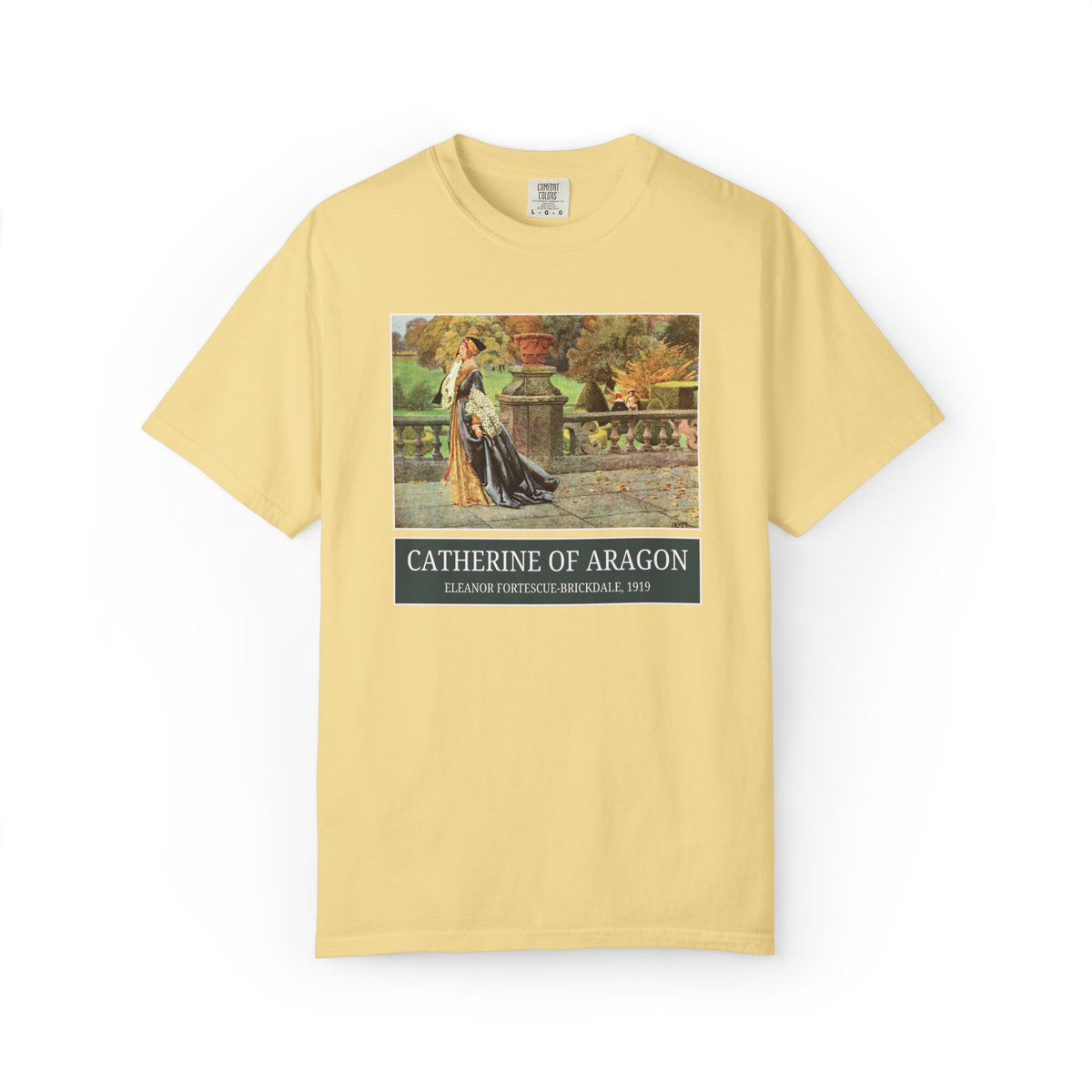 Catherine of Aragon Tudor History Art History Buff Tee Shirt, Famous Painting by Eleanor Fortescue-Brickdale, European Royal History Tee