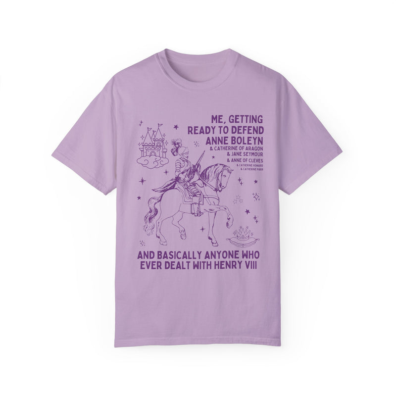 Girly History Shirt for English History Buff, Henry VIII’s Wives Tee for Historian in Purple, Anne Boleyn and Catherine of Aragon Lovers Gift, History Major