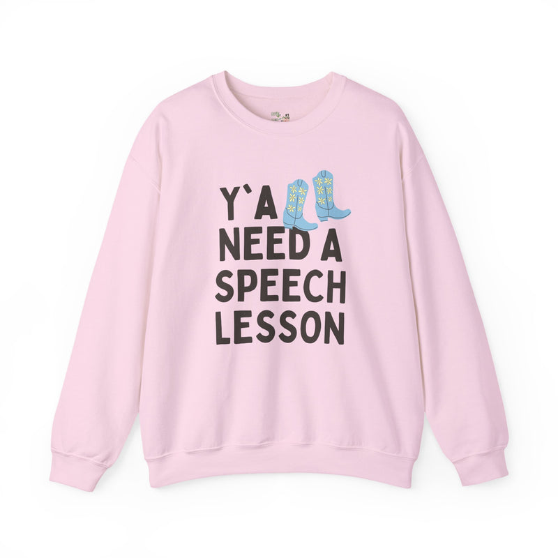 Speech Teacher Sweatshirt for Speech Therapist, Funny Saying Western Aesthetic Shirt for Speech Language Pathologist, Silly SLP Major Shirt