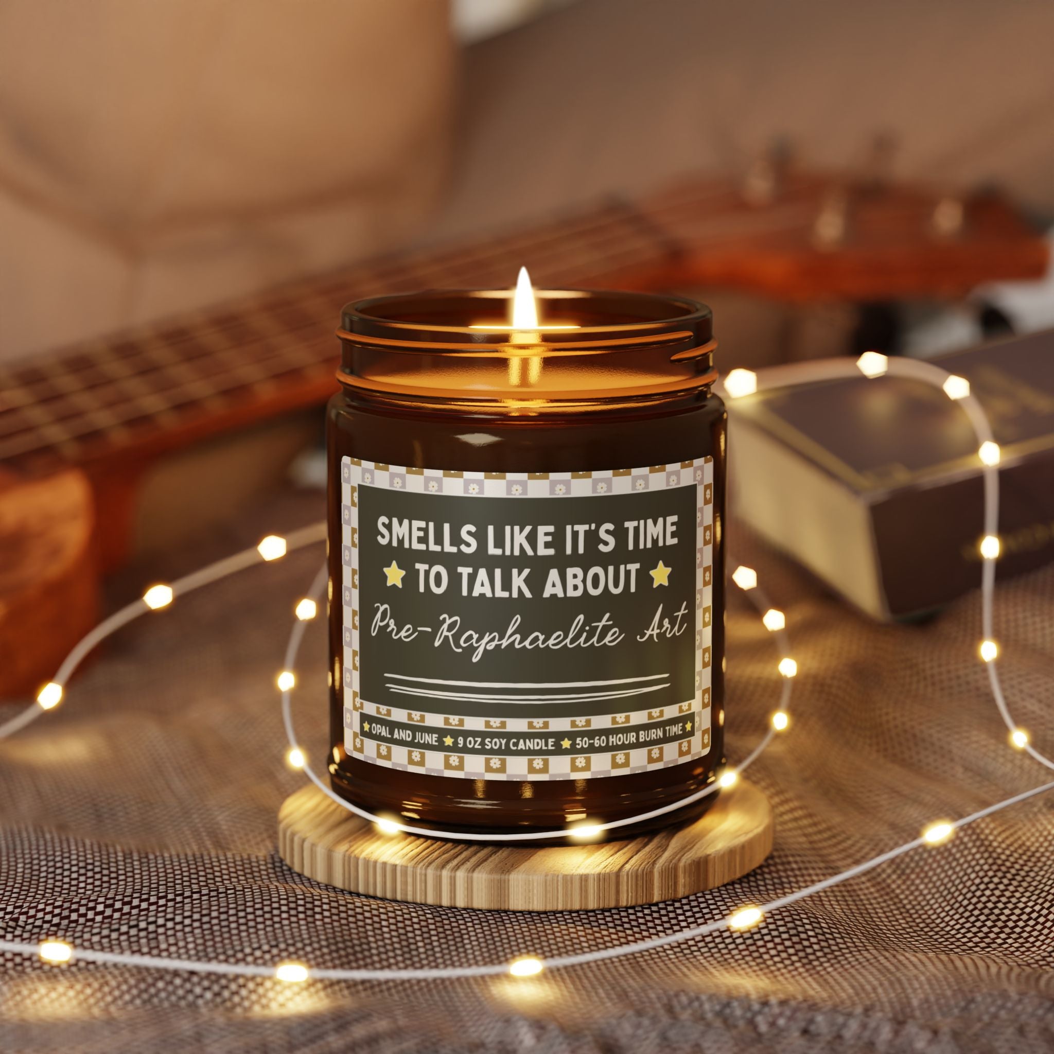 Smells Like It's Time to Talk About Pre-Raphaelite Art: 9 Oz Soy Candle | Cute Art History Lover Gift for Friend Who Loves 1800s Art