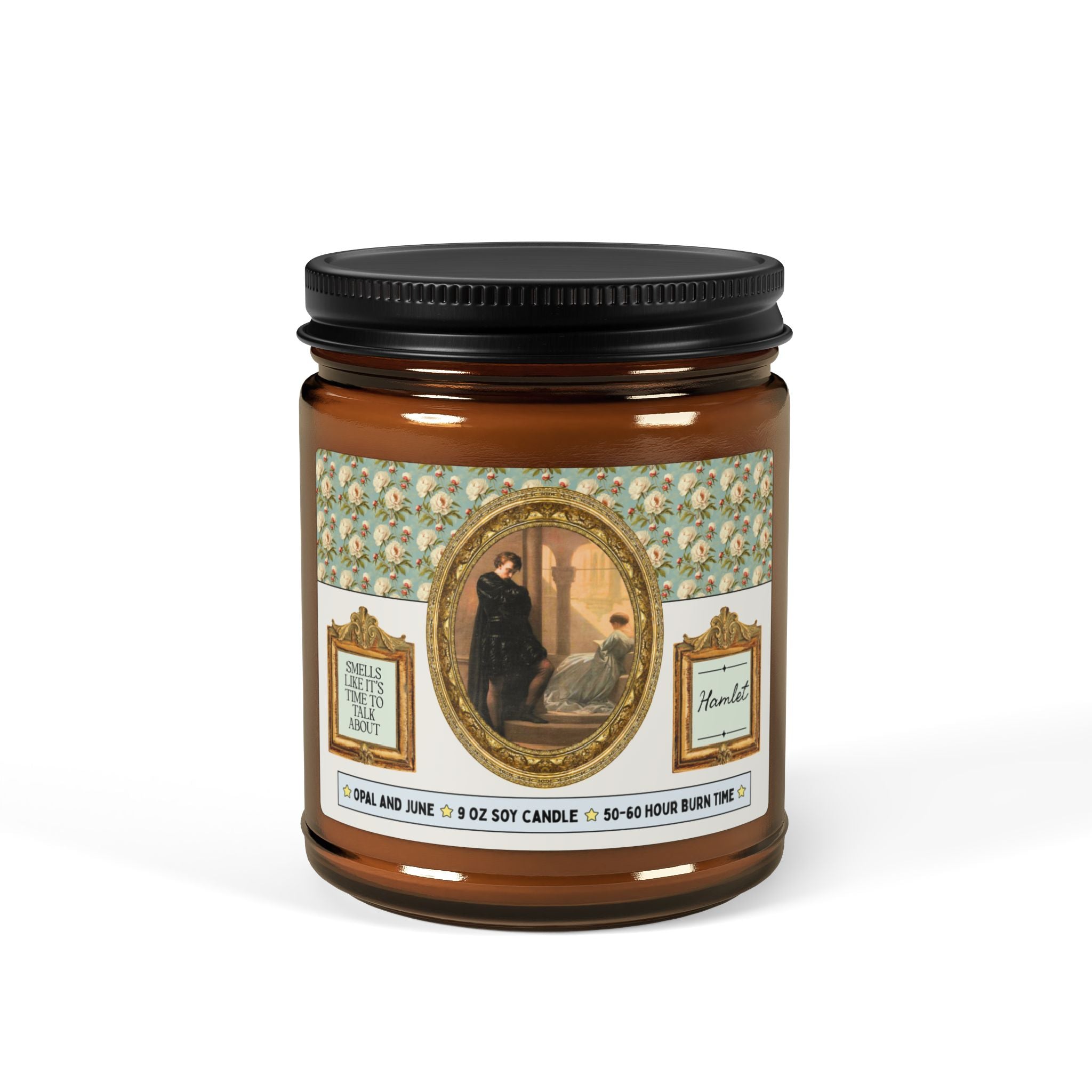 Smells Like It's Time to Talk About Hamlet: 9 Oz Soy Candle for William Shakespeare Bookworm, Cute Classic Literature Book Lover Gift