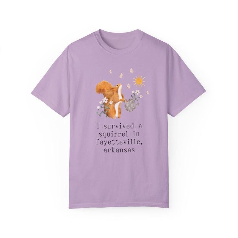 Funny Squirrel Tee Shirt: Fayetteville Arkansas