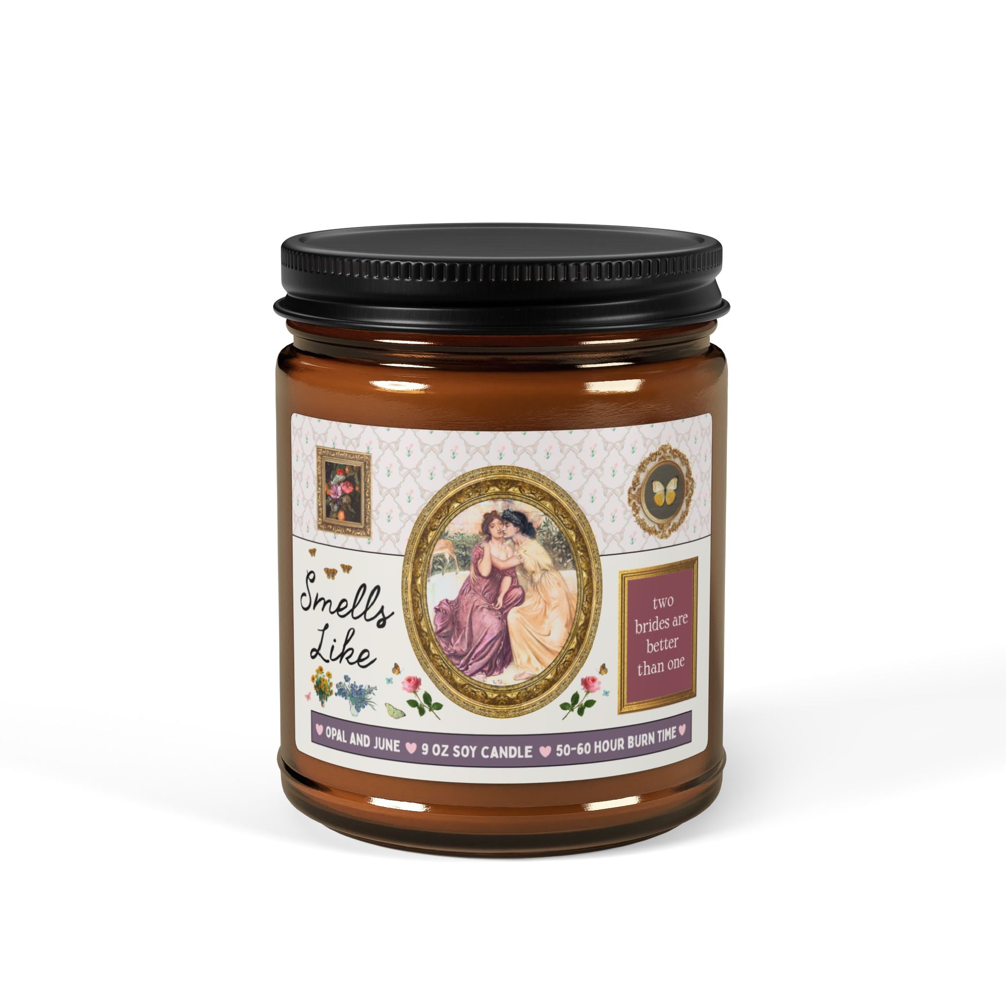 Smells Like Two Brides are Better Than One: 9 Oz Soy Candle for Lesbians Getting Married, Cute and Kitschy Gay Newly Engaged Bridal Gift from Bridesmaid