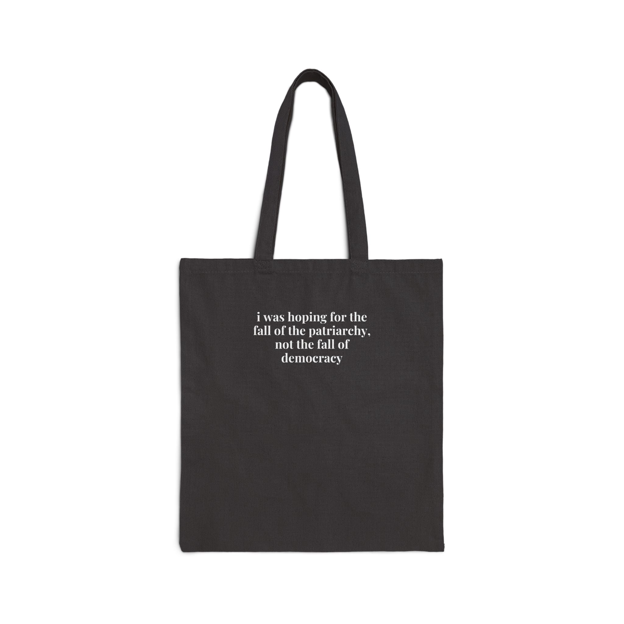 Leftist Feminist Tote Bag Voters Against Fascism: I Was Hoping for the Fall of the Patriarchy, Not the Fall of Democracy Political Science