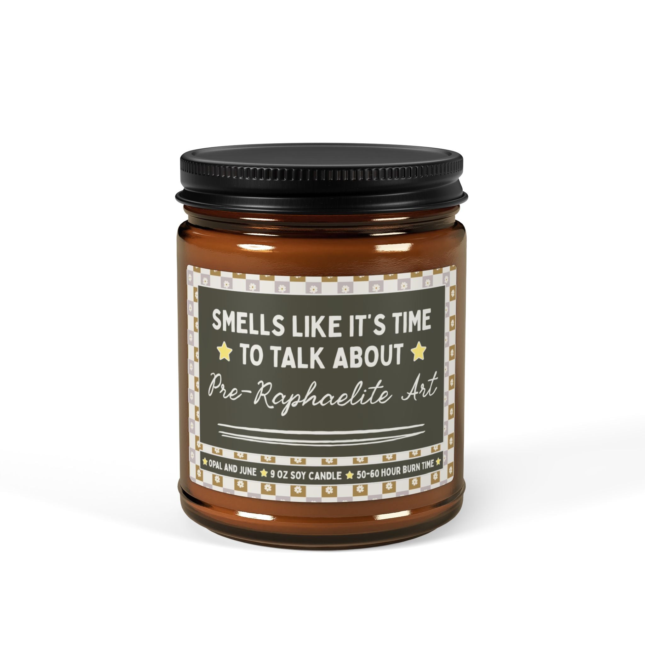Smells Like It's Time to Talk About Pre-Raphaelite Art: 9 Oz Soy Candle | Cute Art History Lover Gift for Friend Who Loves 1800s Art
