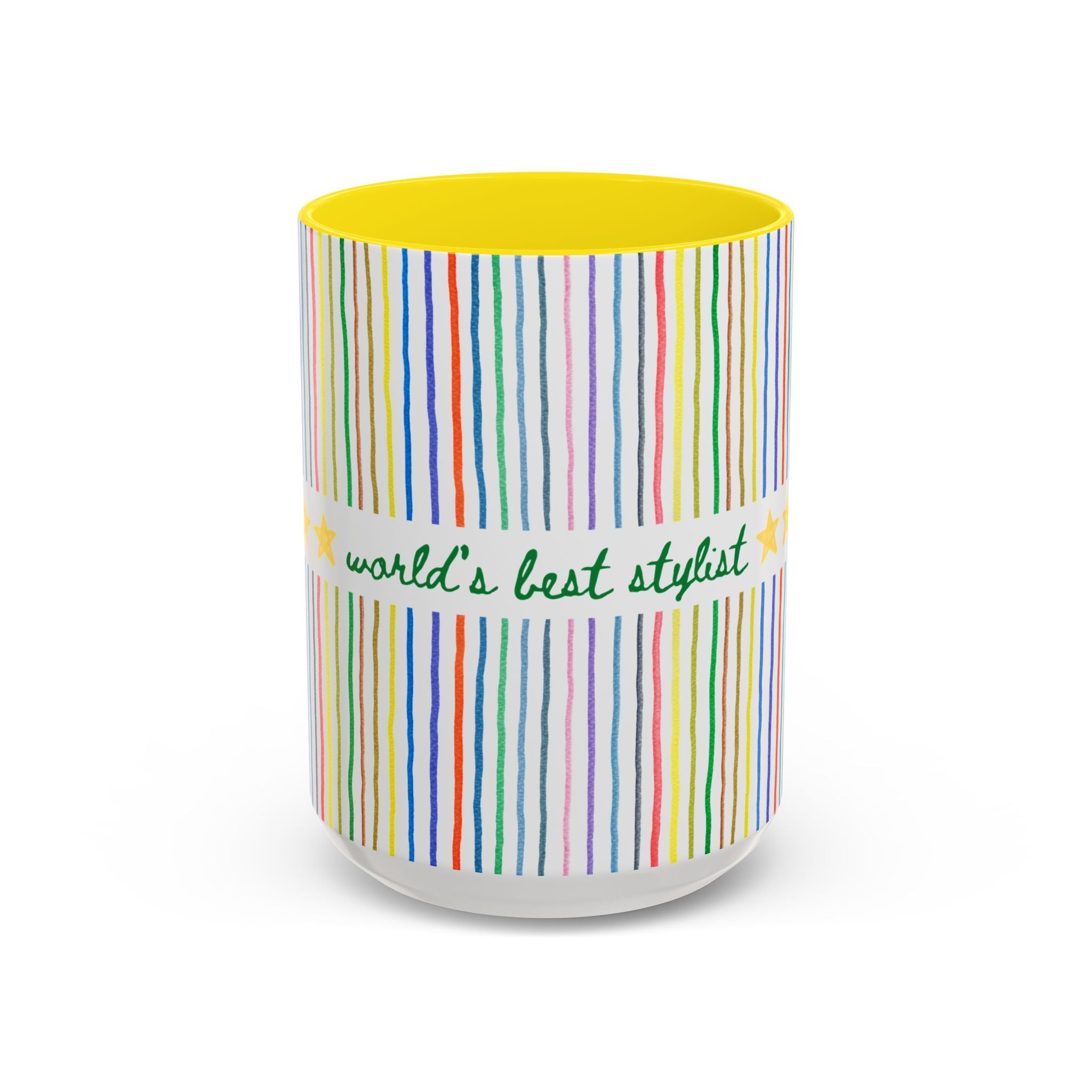 World's Best Stylist Coffee Mug: 15 Oz Coffee Mug for Hair Stylist, Cute Thank You or Appreciation Gift for Hair Stylist, Gift from Client