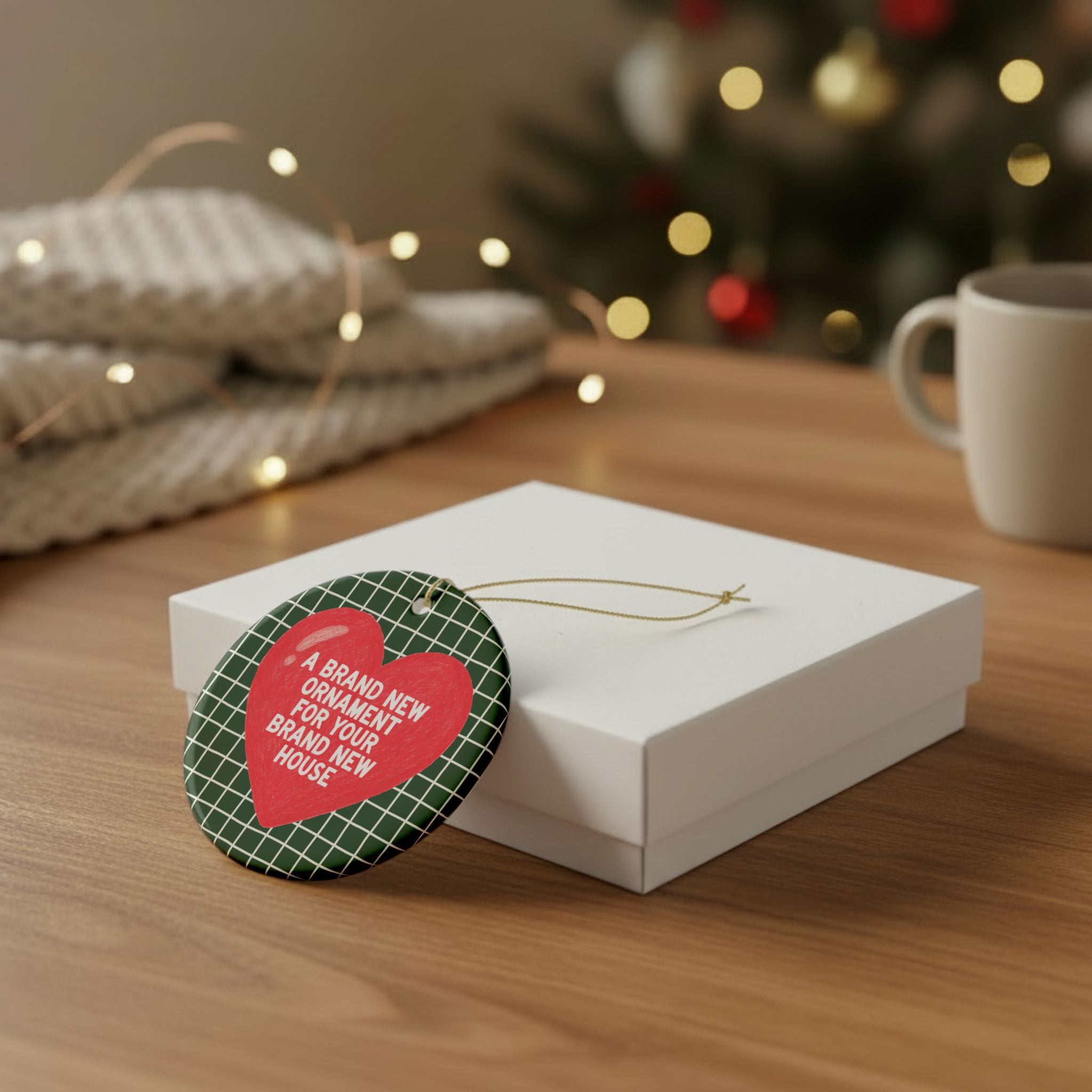 New Homeowner Gift for Friend or Family Member with a New House: A Brand New Ornament for Your Brand New House, Cute Congratulations Xmas
