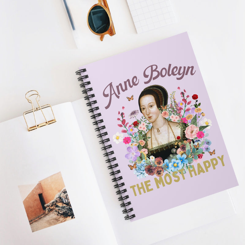 Floral Cottagecore Notebook for History Lover: Anne Boleyn