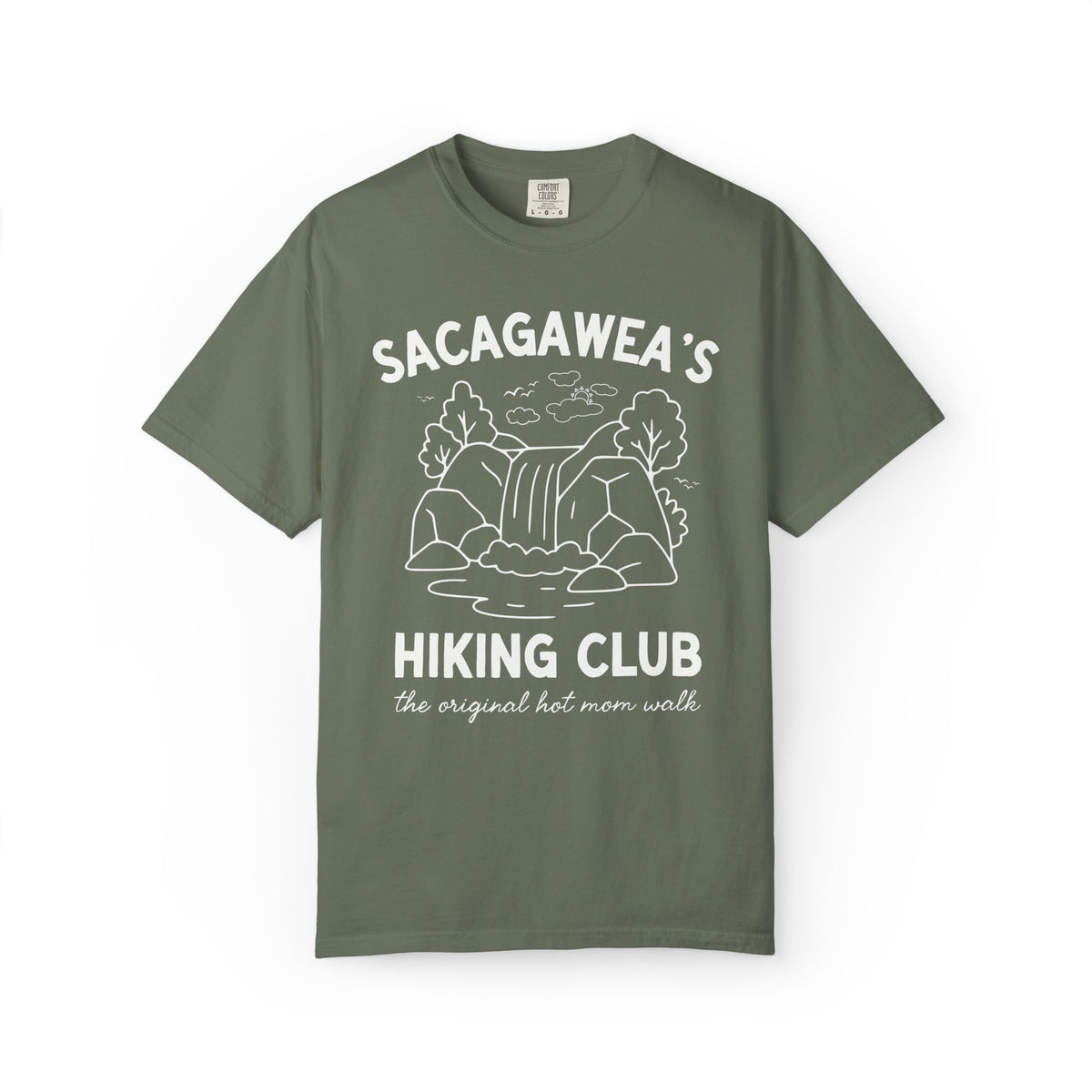 Sacagawea's Hiking Club: The Original Hot Mom Walk, Funny American History Hiking Lover T-Shirt for Mom or New Mama Who Loves Hiking