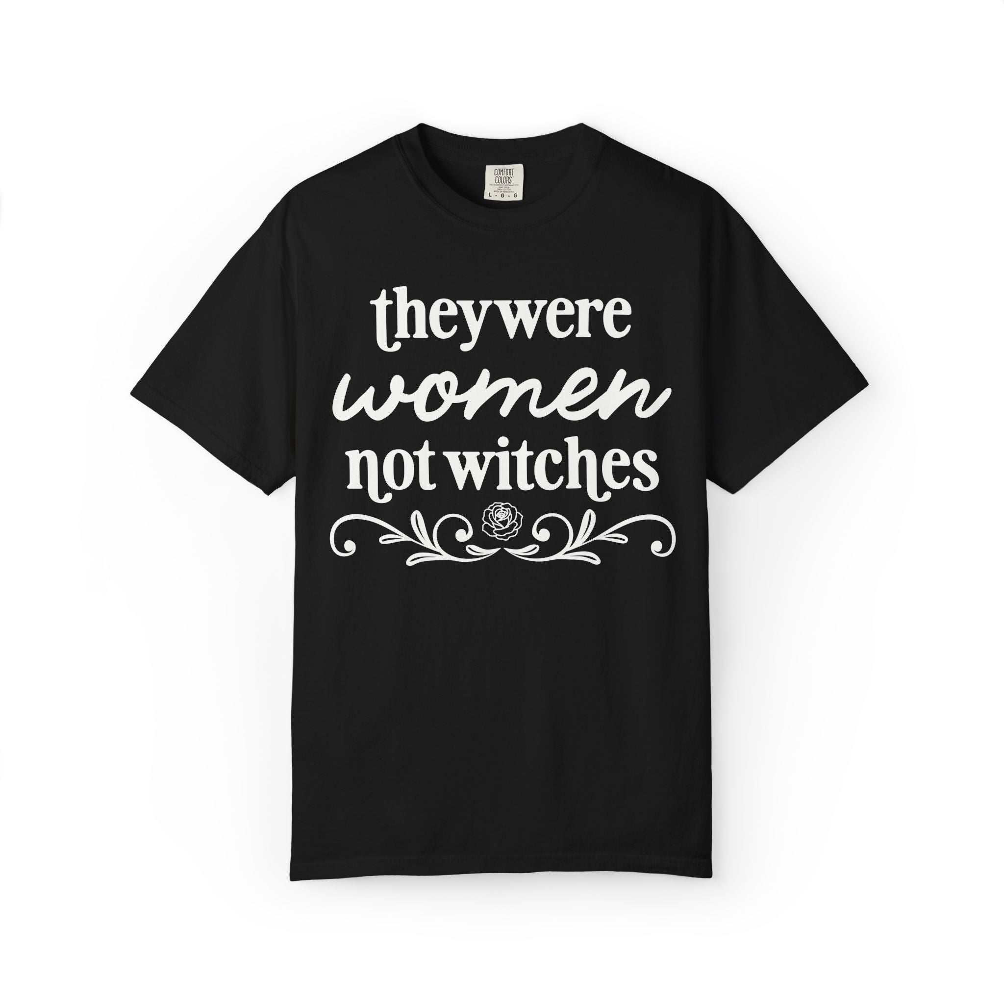 Women Not Witches History Buff Tee Shirt for Historian, Early American History, European Witch Trial History, Spooky Morbid History Tee