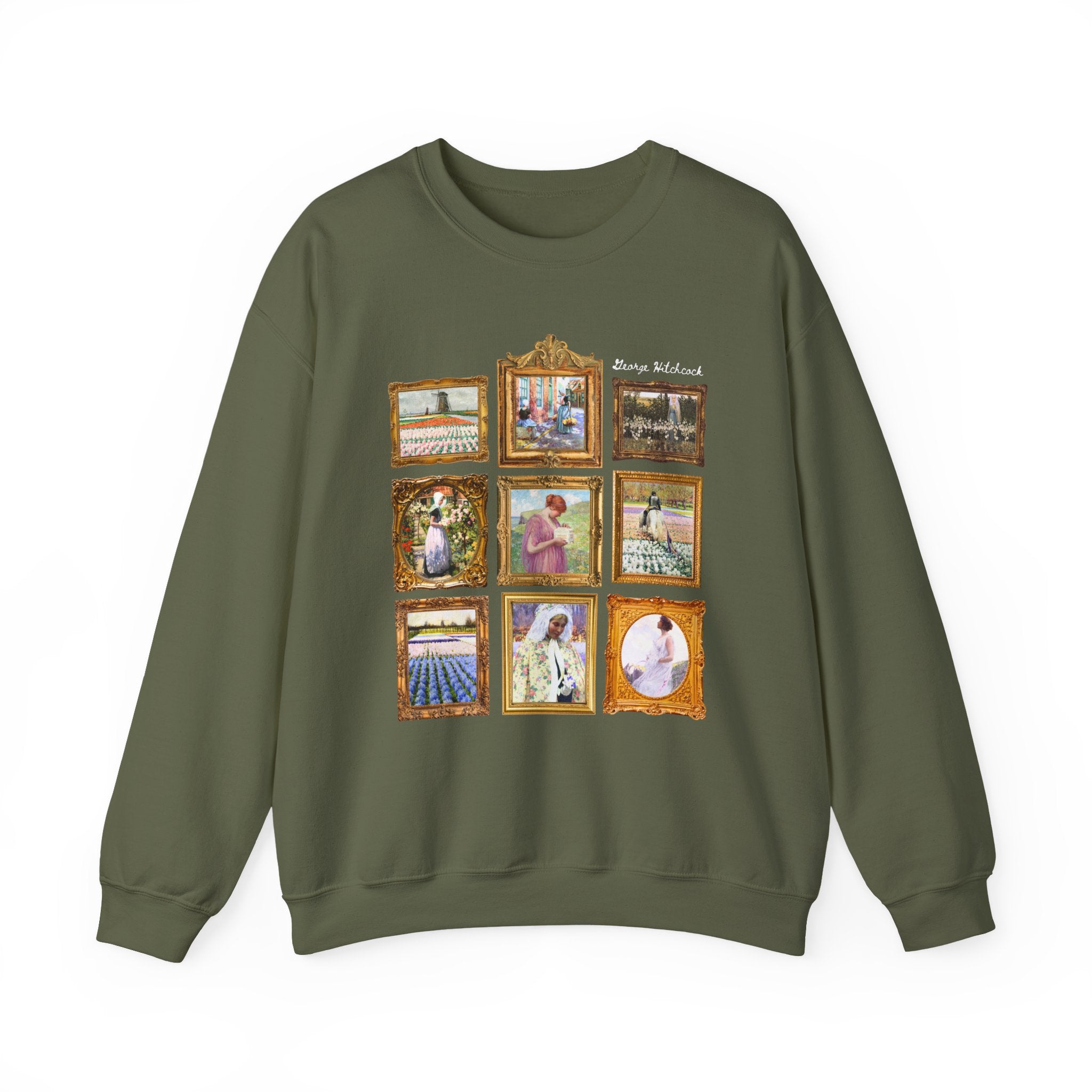 George Hitchcock Art History Sweatshirt, American Art History Shirt for Humanites Major, Netherlands Art History, Famous Paintings of Tulips