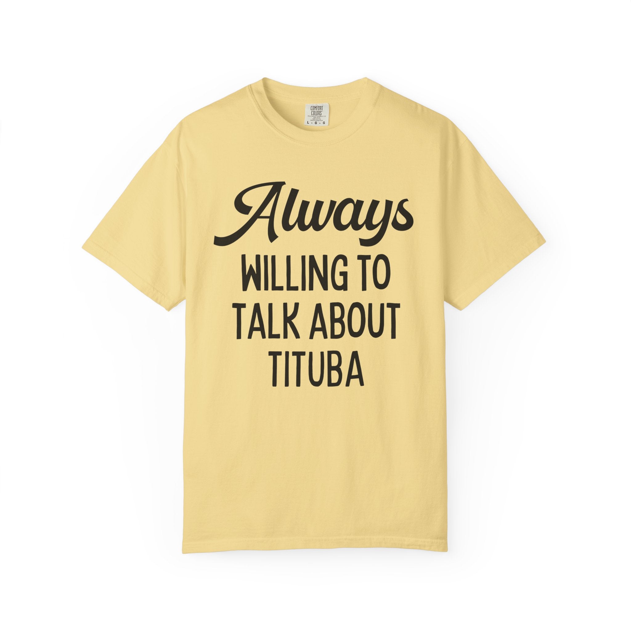 Spooky American History Tee Shirt: Always Willing to Talk About Tituba | Massachusetts History Tee Shirt, Salem Witch Trials History Shirt