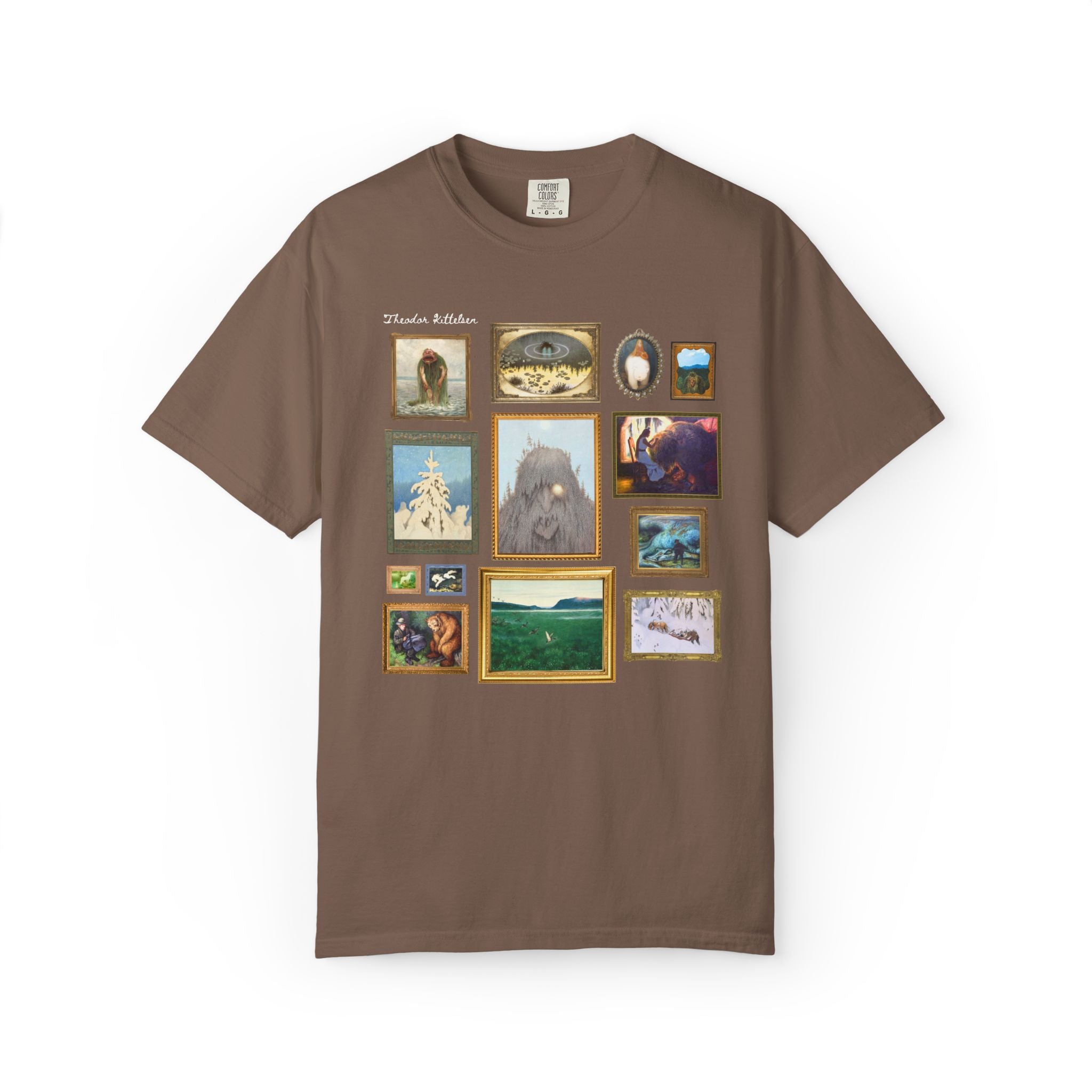 Theodor Kittelsen Art Historian Tee Shirt: Norwegian Art History, Early 1900s and Late 19th Century Fairy Tale and Folk Tale Famous Paintings