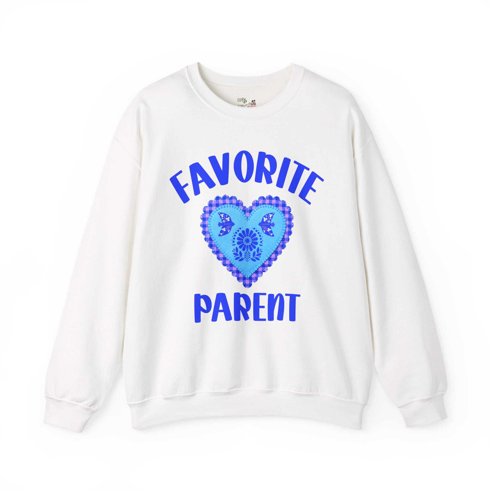 Favorite Parent Sweatshirt: Funny Mother's Day or Father's Day Shirt with Heart, Cute and Nostalgic Parent Birthday Gift from Daughter or Son