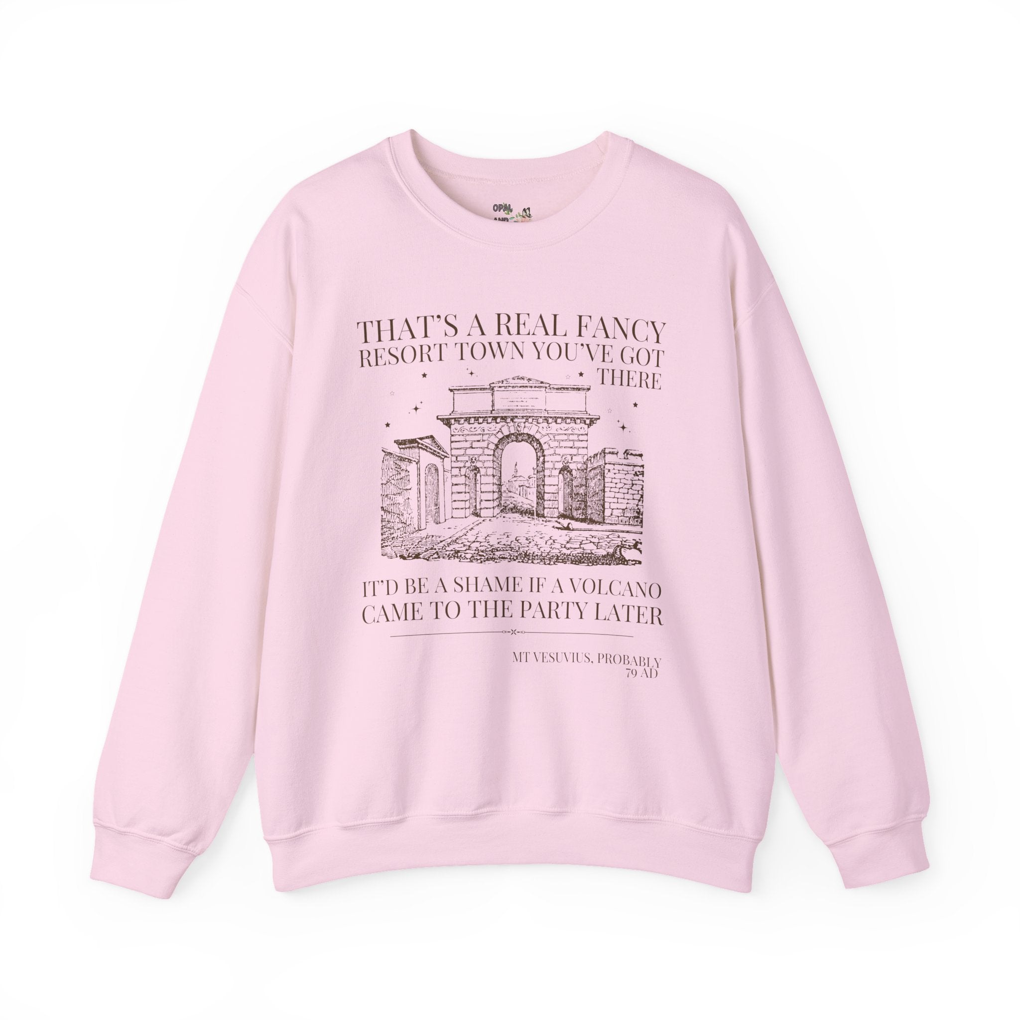 Ancient History Buff Sweatshirt: Roman History Funny Saying Pompeii Crewneck, Mt Vesuvius European History Shirt, Famous Historical Disaster