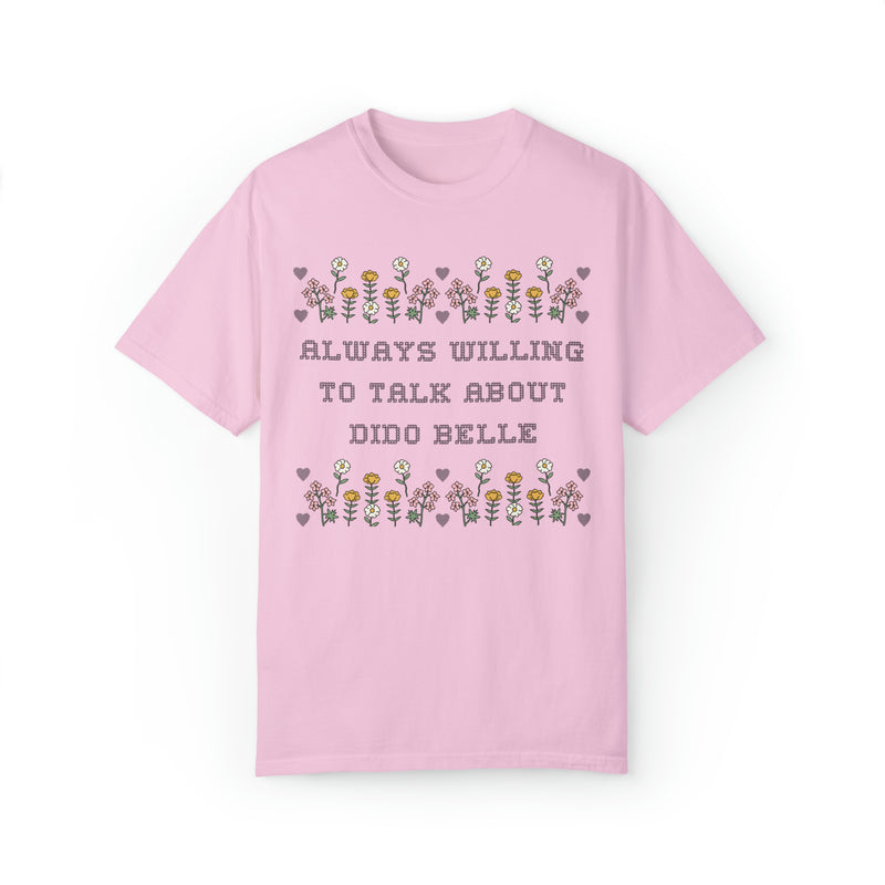 Floral History Tee Shirt: Always Willing to Talk About Dido Belle
