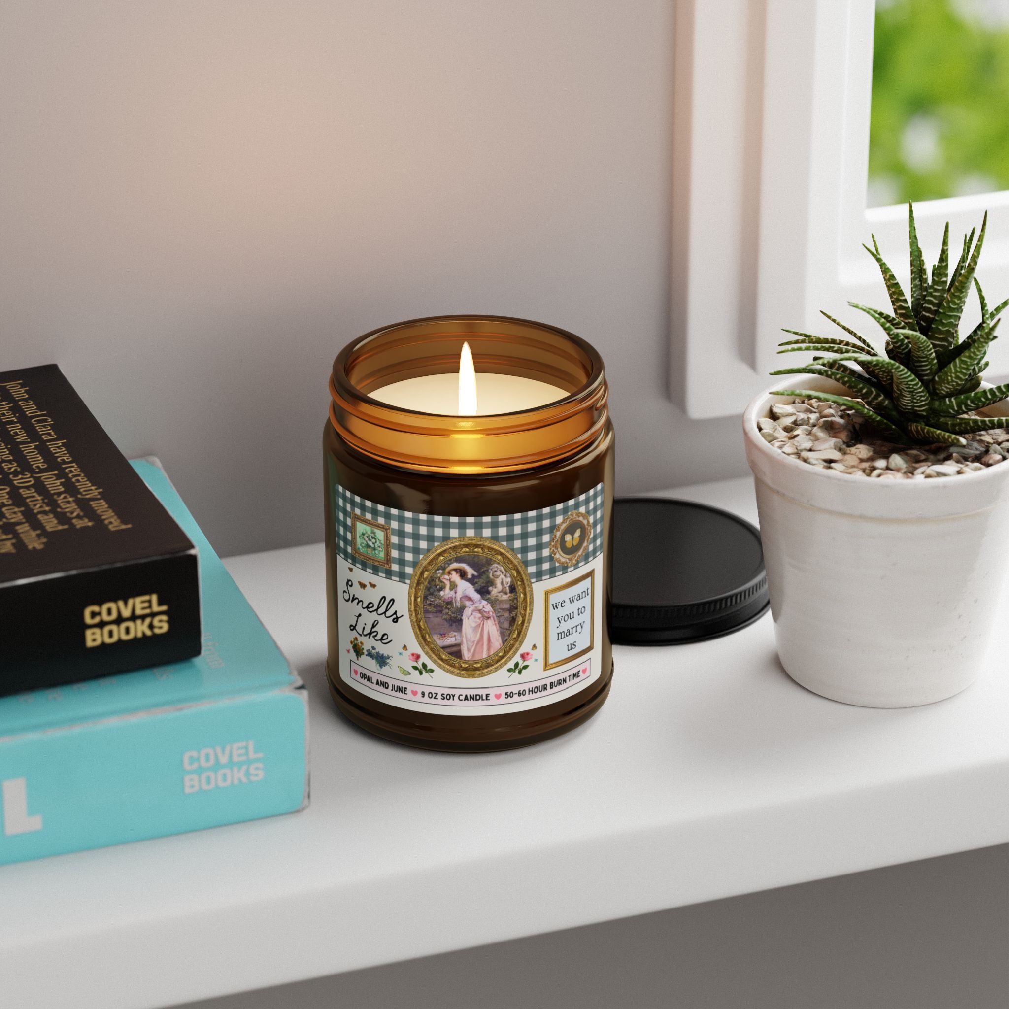 Smells Like We Want You to Marry Us: 9 Oz Soy Candle | Wedding Officiant Gift from Couple, Candle from Bride and Groom for Wedding Officiant
