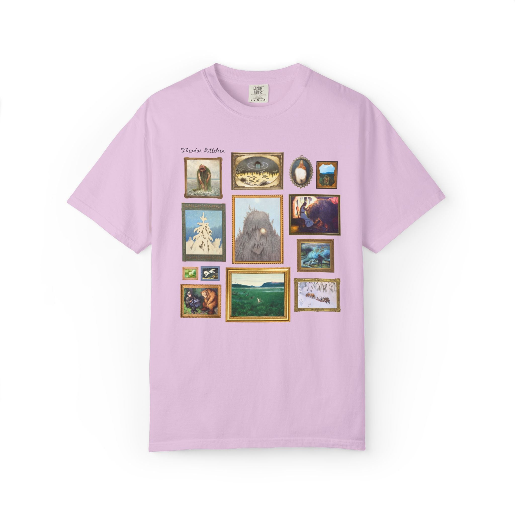 Theodor Kittelsen Art Historian Tee Shirt: Norwegian Art History, Early 1900s and Late 19th Century Fairy Tale and Folk Tale Famous Paintings