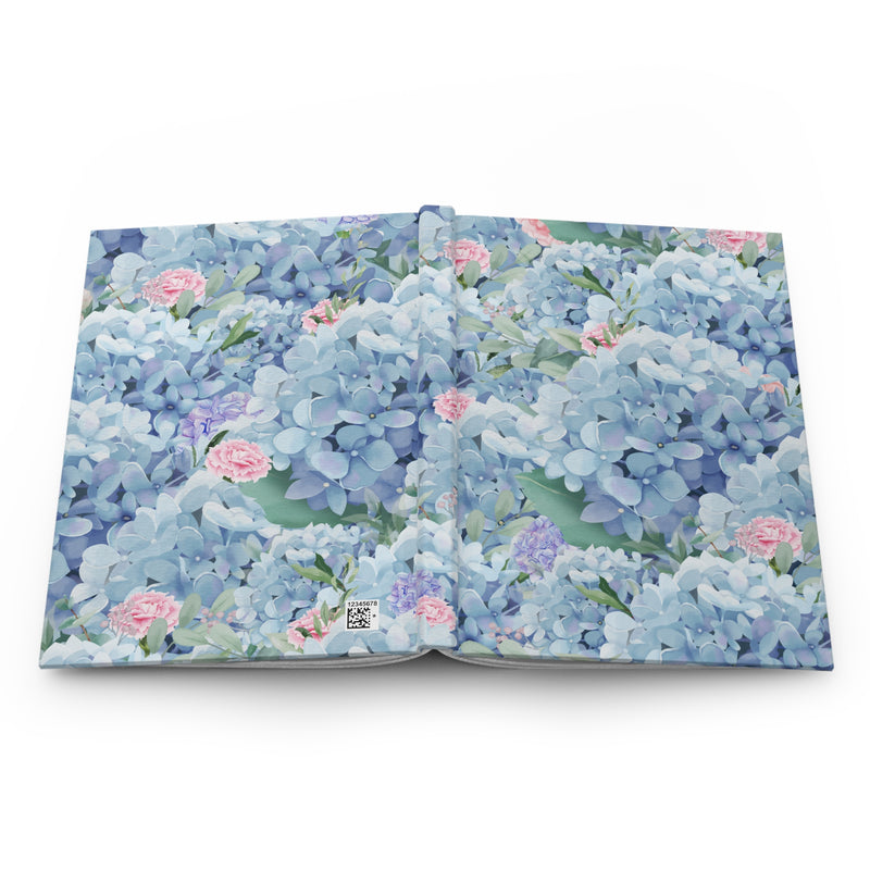 Blue Boho Floral Notebook for School or Work: Hardcover Notebook for Teacher or Writer