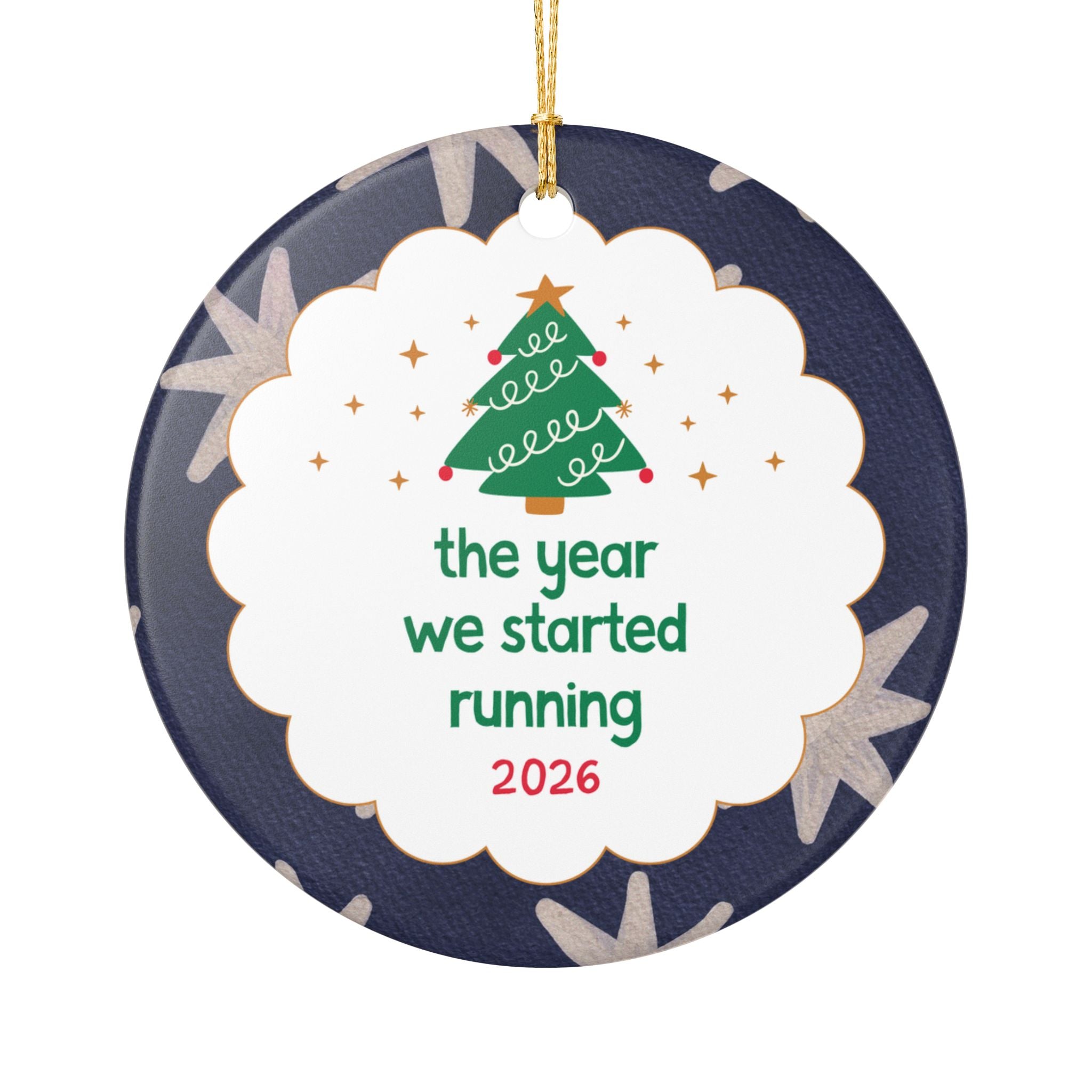 2026: The Year We Started Running Nostalgic Christmas Ornament for Friend Who Started Running 2026, Cute Run Club Gift, Holiday Ornament