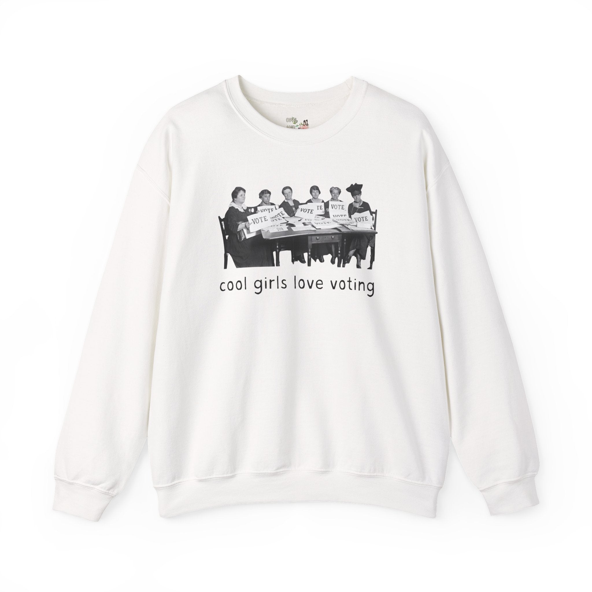 Cool Girls Love Voting History Lover Sweatshirt: Women's History Month, American Suffragette Movement, 19th Century and Early 1900s History