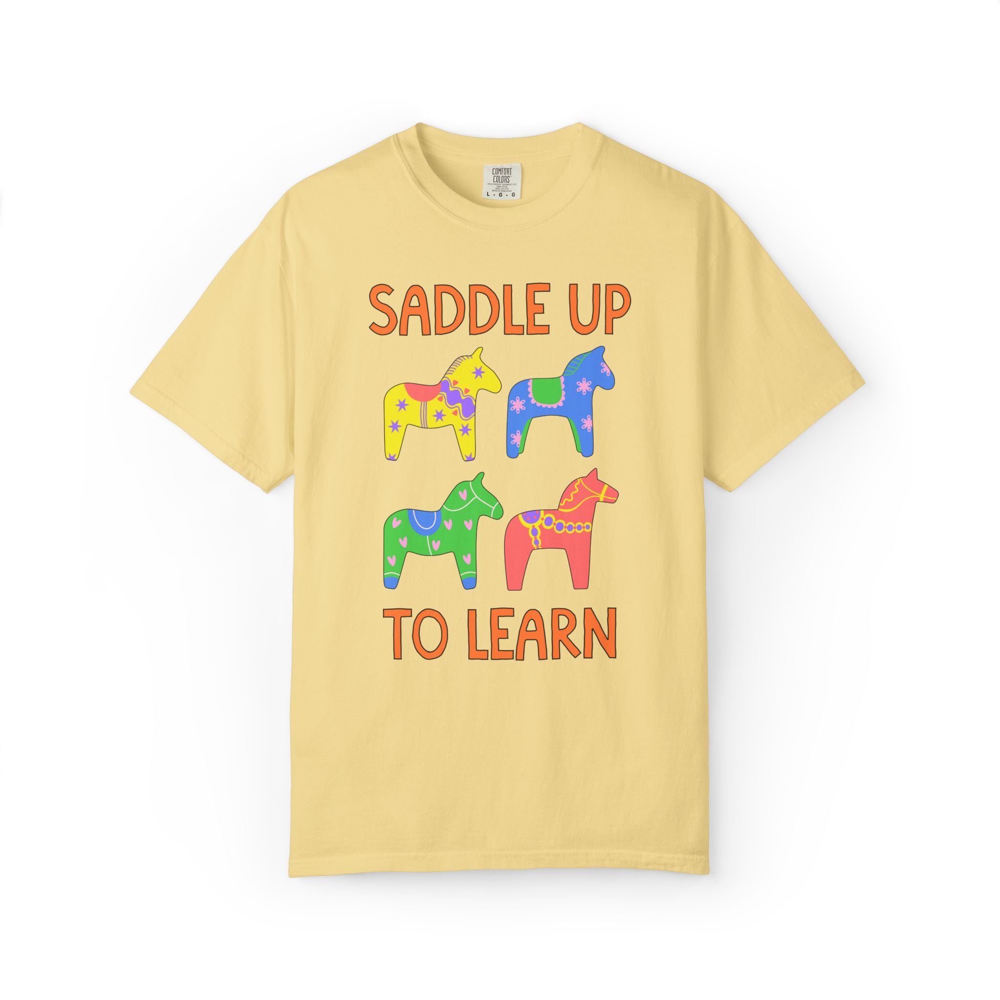 Saddle Up to Learn: Cute Matching Teacher or School Office Staff First Day of School T-Shirt for Back to School, Silly Dreamcore Teacher Tee