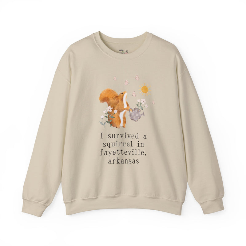 Funny Squirrel Sweatshirt: Fayetteville