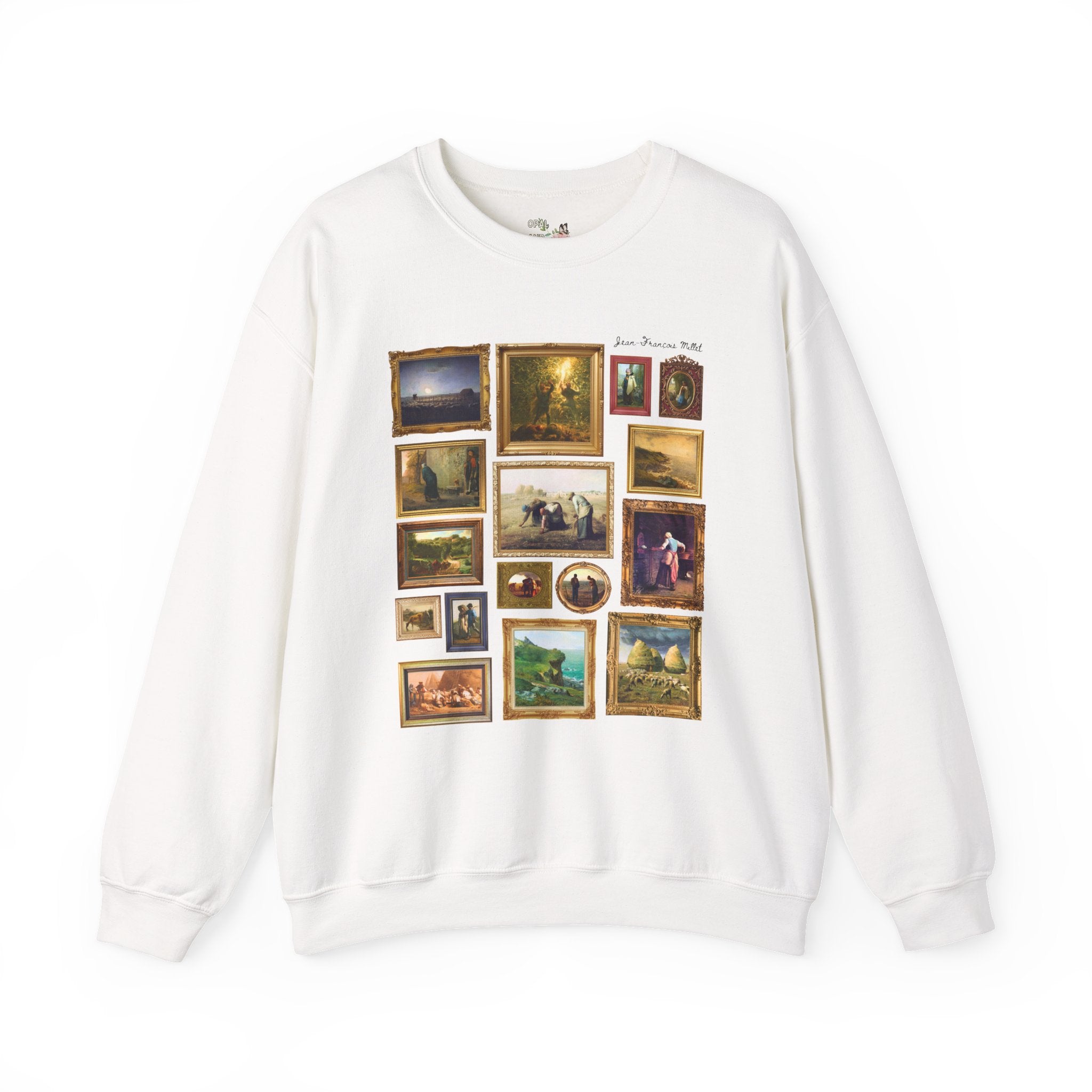Jean-François Millet Famous Paintings Sweatshirt, French Art History Buff Gift, Cute European Art History Lover Crewneck, Realism Art Movement