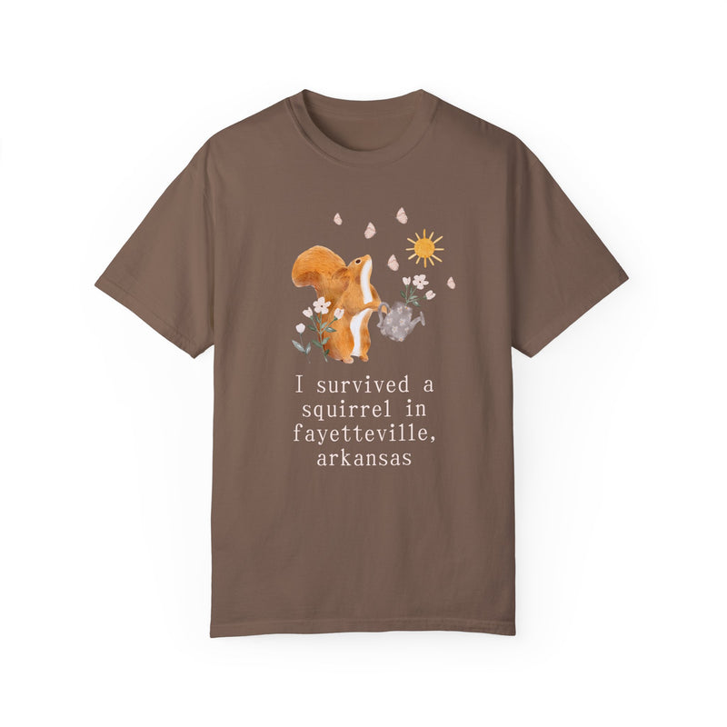 Funny Squirrel Tee Shirt: Fayetteville Arkansas