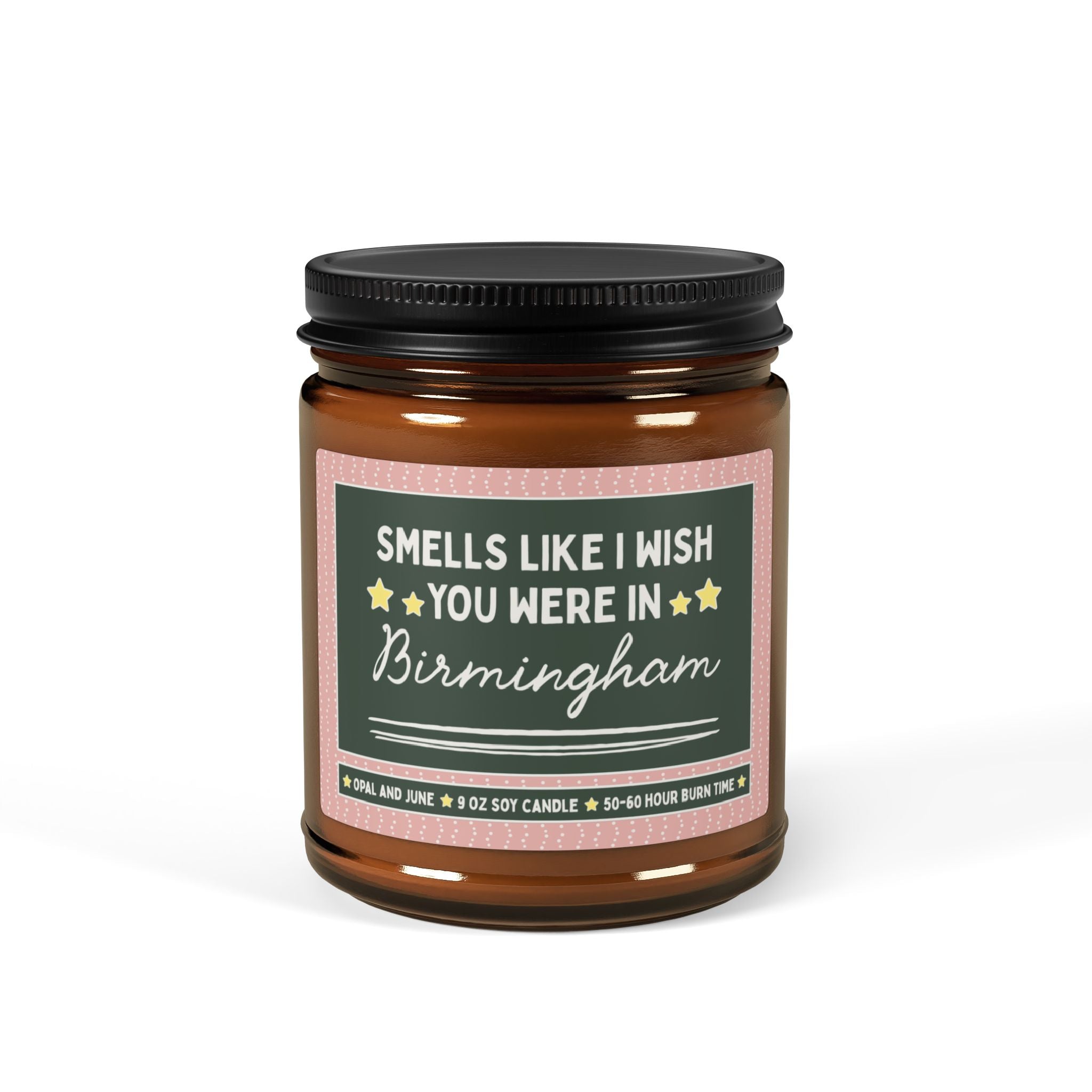 Smells Like I Wish You Were in Birmingham: 9 Oz Candle for Friend or Family Member Moving from Birmingham, Long Distance Relationship Gift