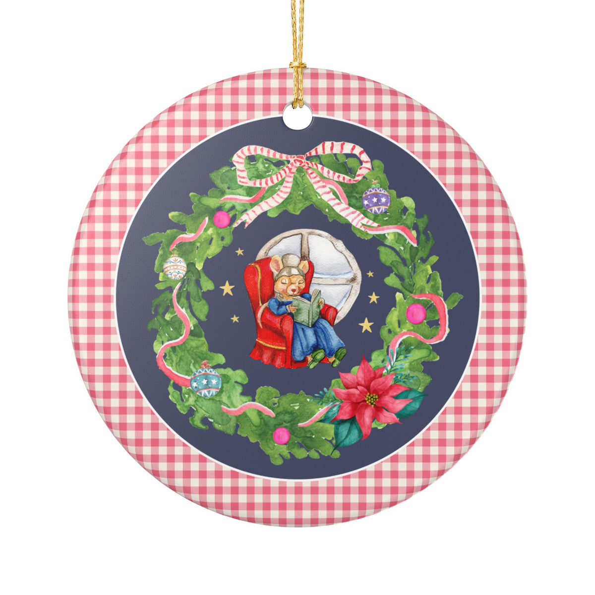 Bookish Christmas Mouse